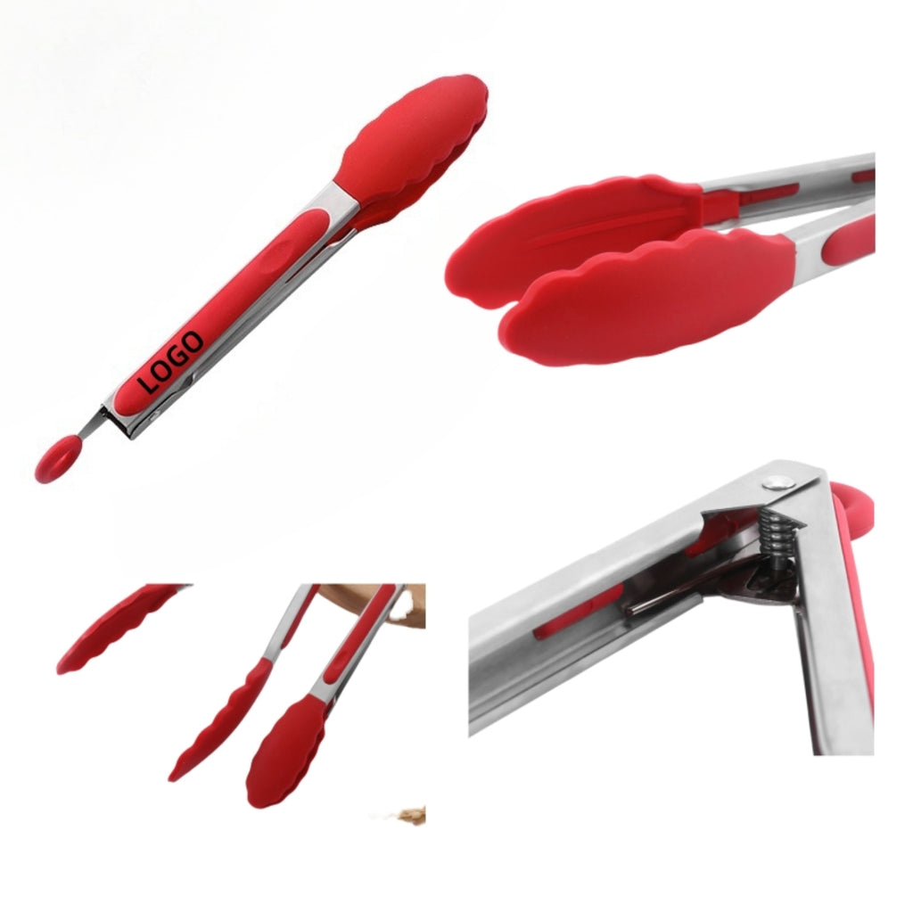 Kitchen Silicone Tongs With Silicone Hanging Hole