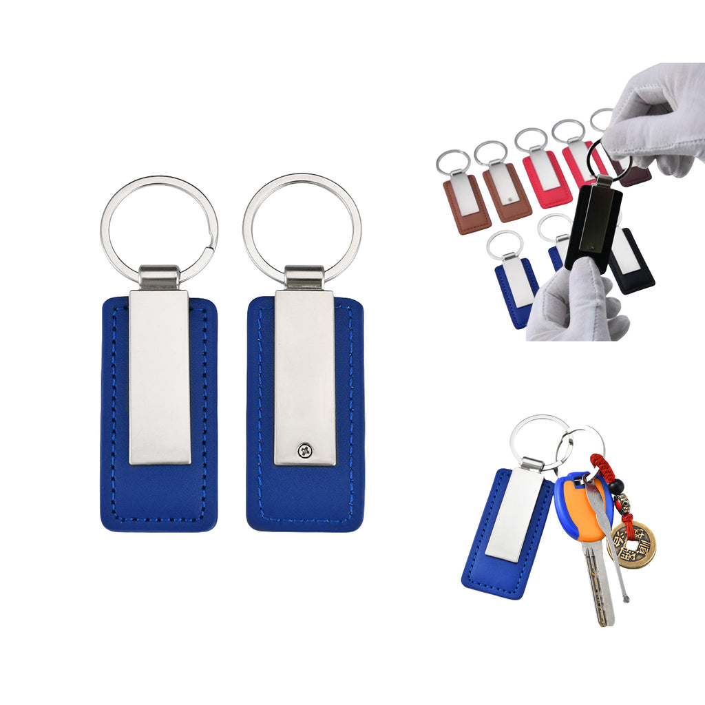 Leather Metal Keychain