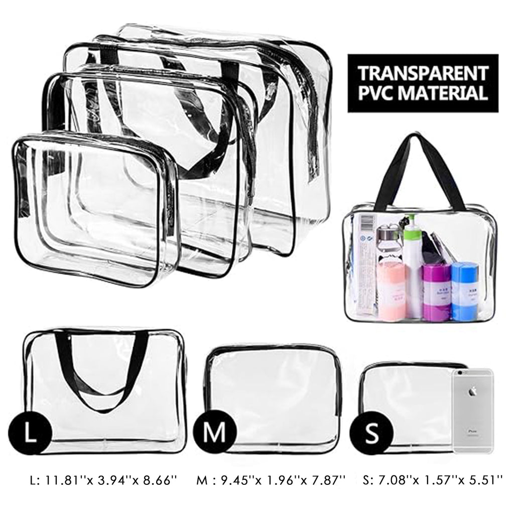 3 PCS Travel Toiletry Makeup Bag