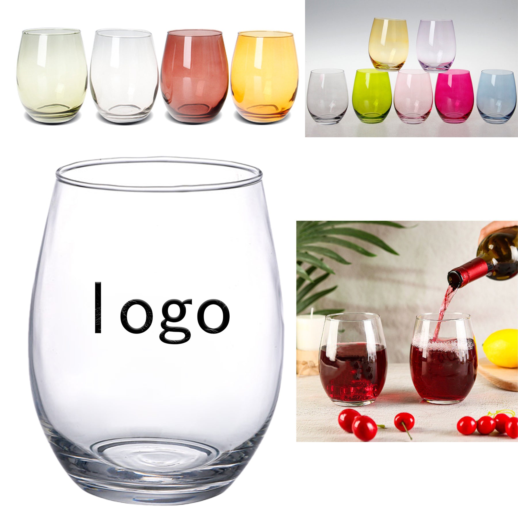 12 Oz. Glass Eggshell Cup