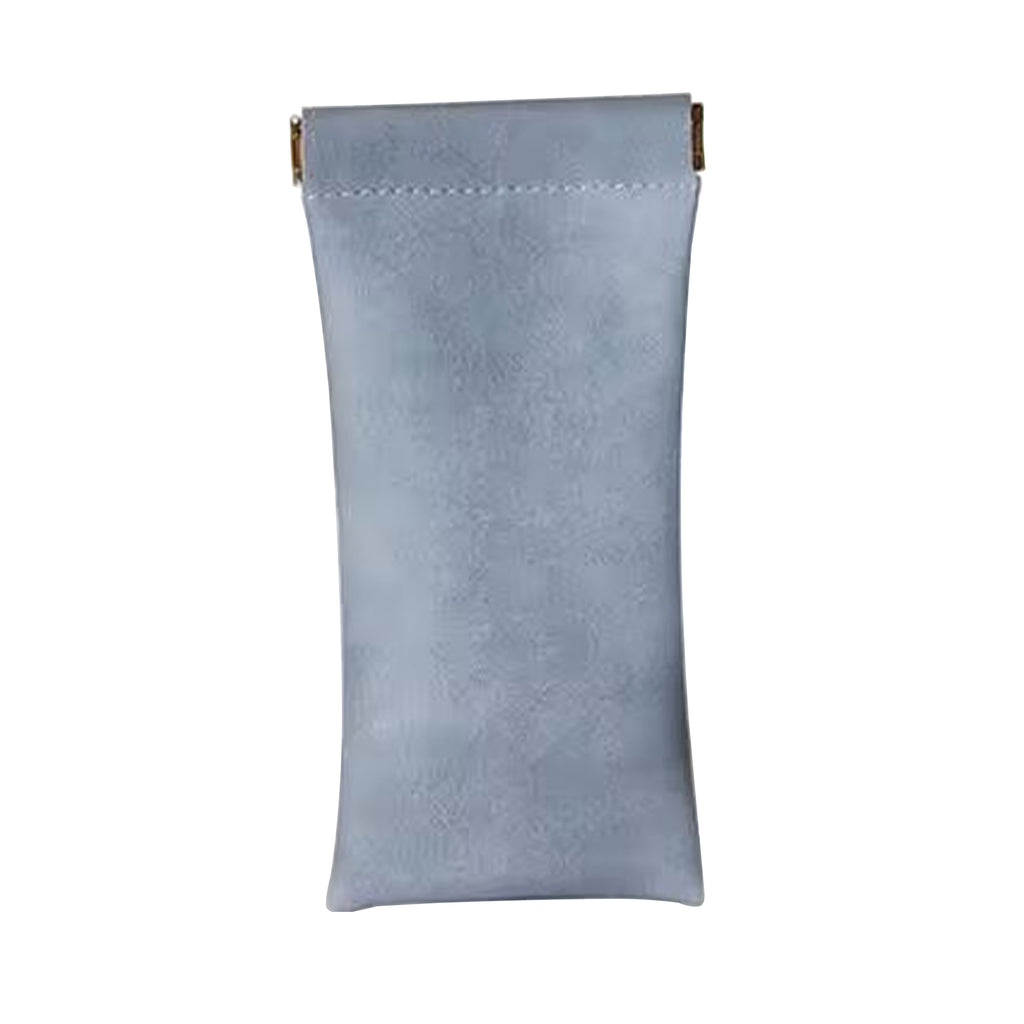 Leather Top Squeeze Sunglasses Pouch