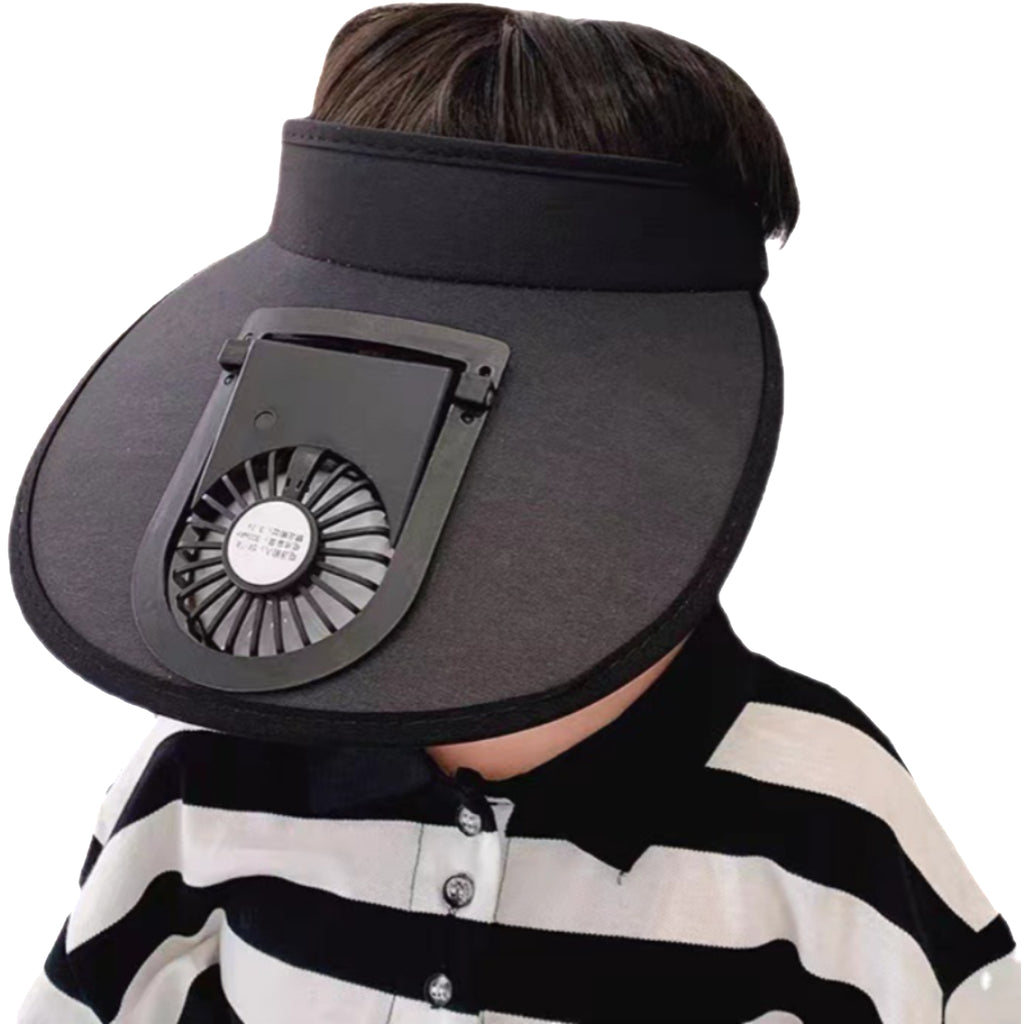 Sun Hat with Built-in Cooling Fan