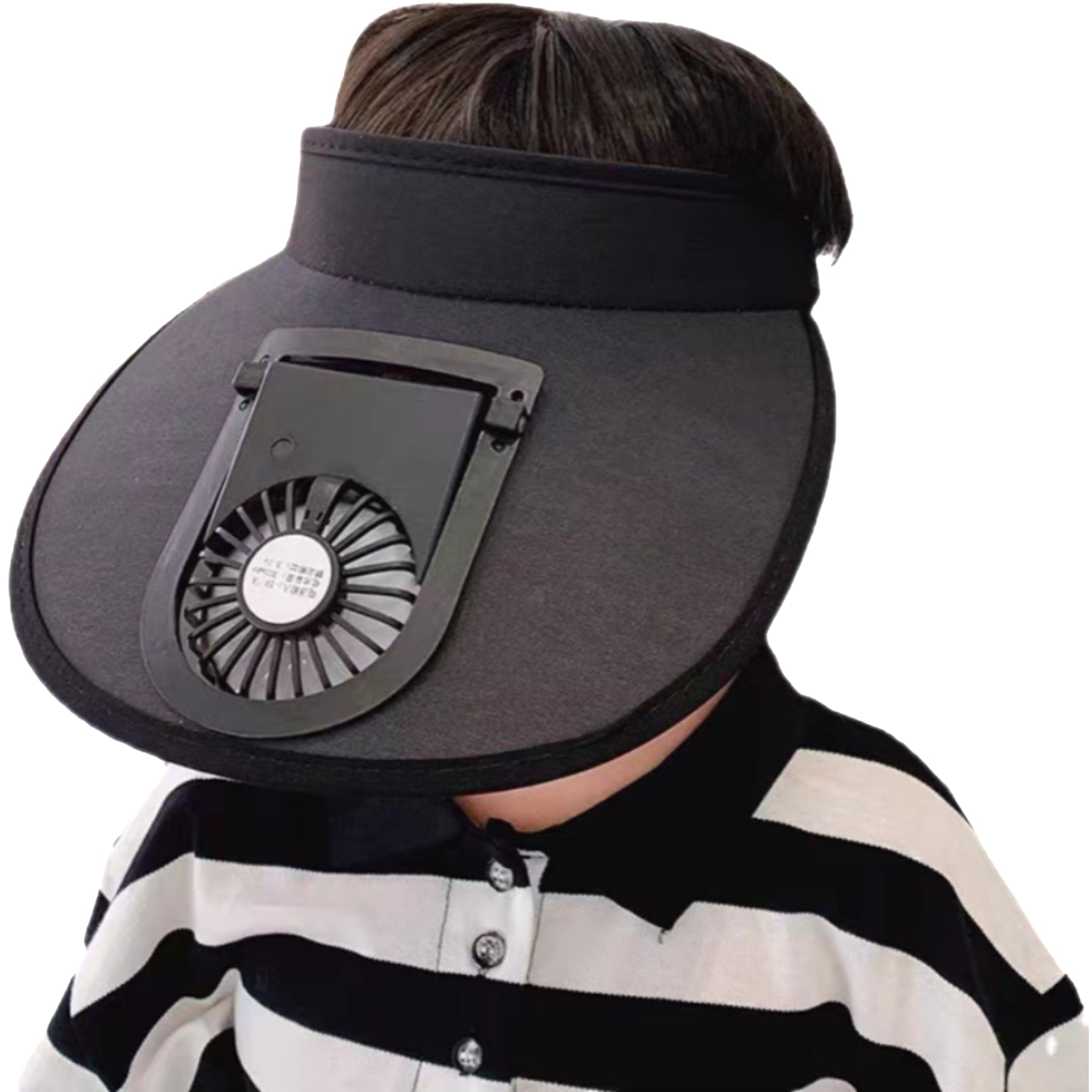 Sun Hat with Built-in Cooling Fan