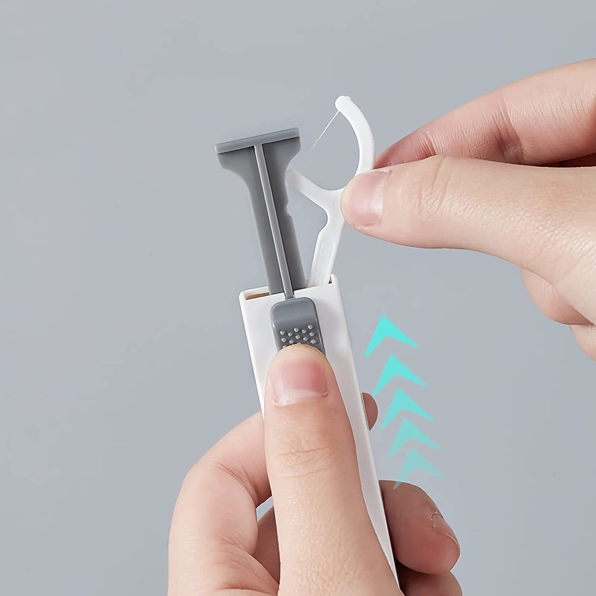 Portable 10 Pieces Automatic Dental Floss Box