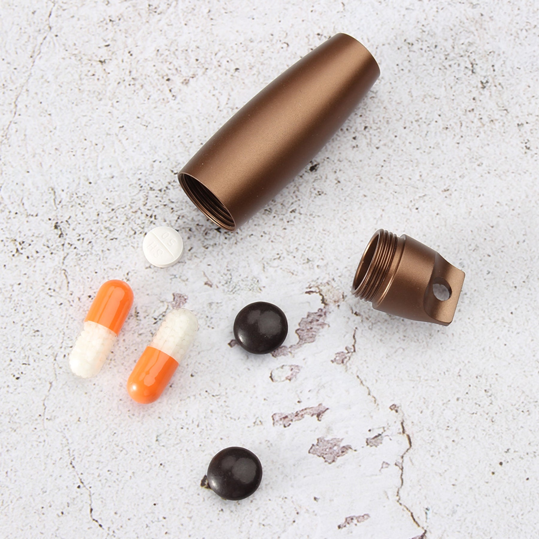 Mini Waterproof Metal Medicine Jar