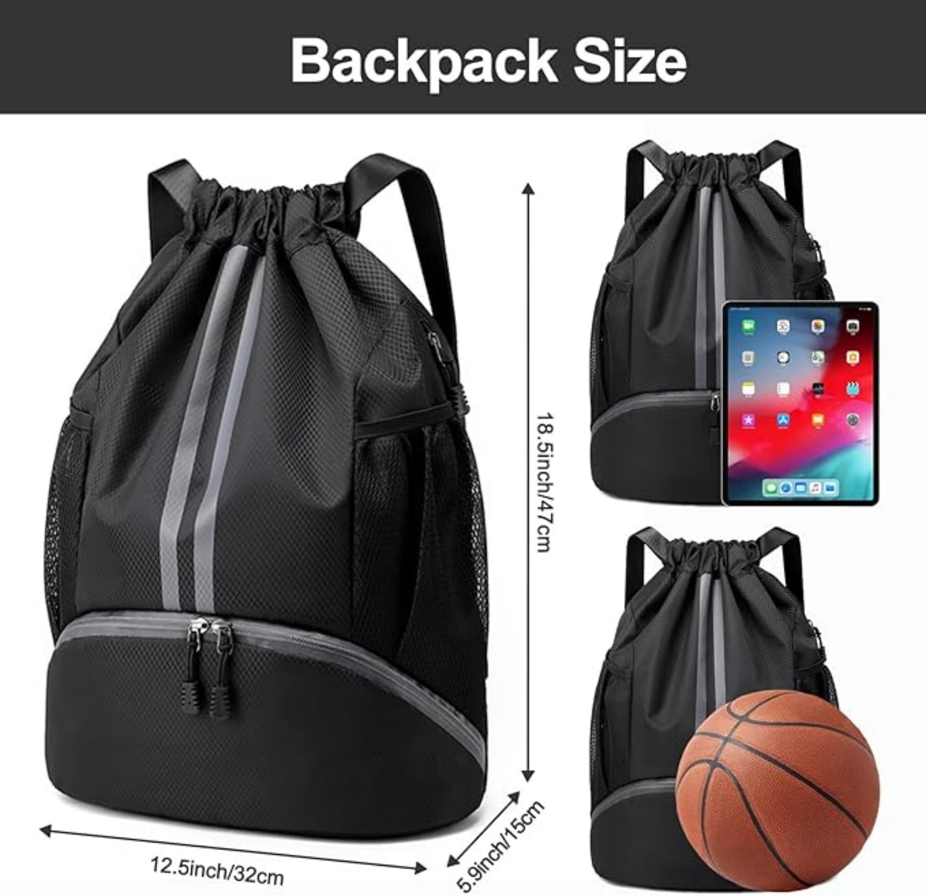 Oxford Drawstring Sports Backpack