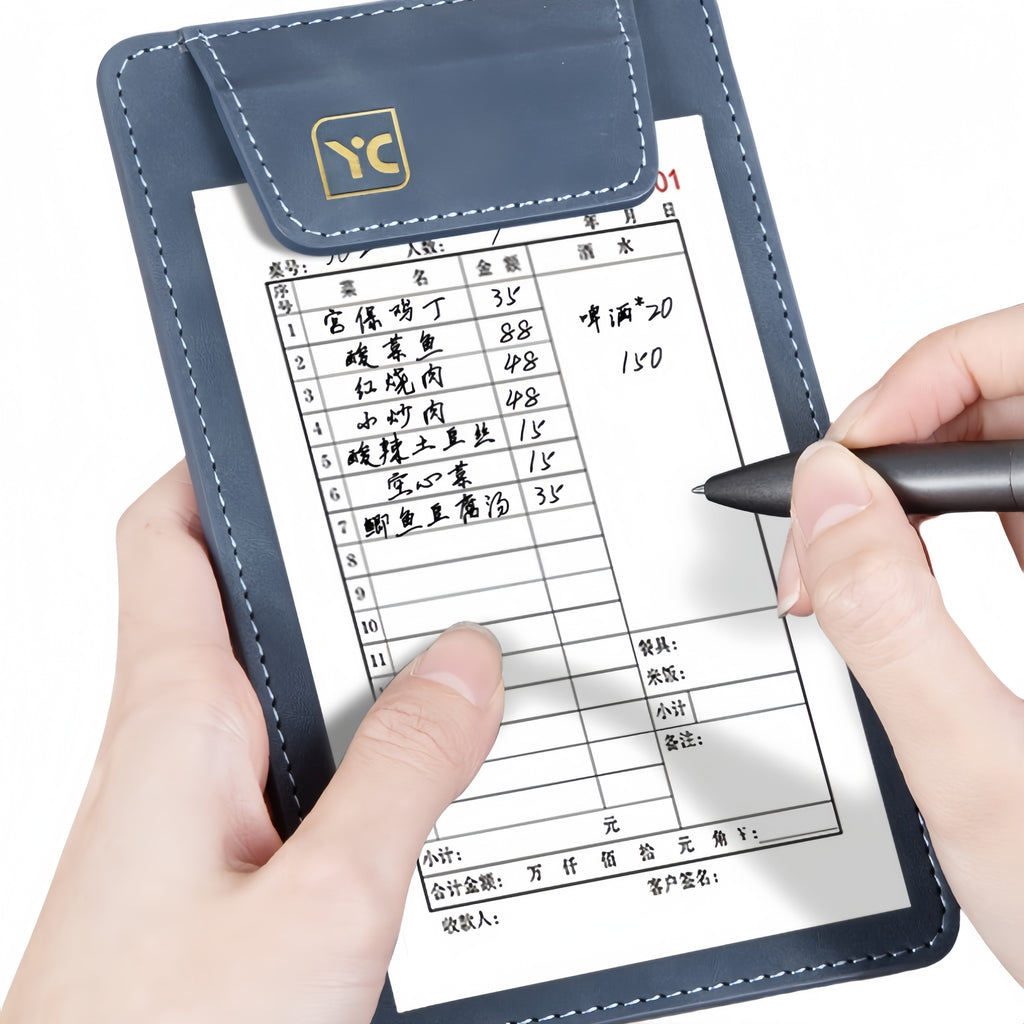 Magnetic Leather Clipboard