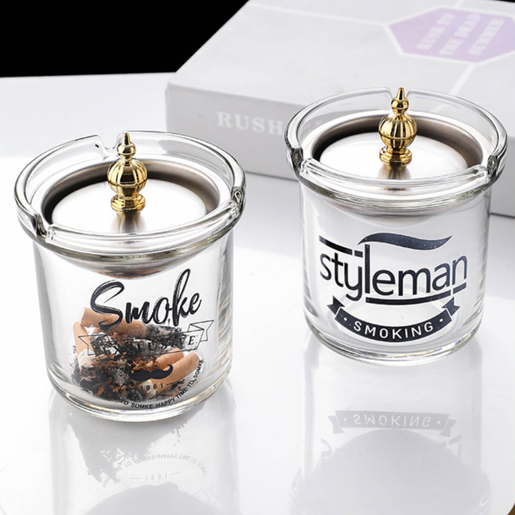 Stainless Steel Smokeless Odorless Windproof Ashtrays