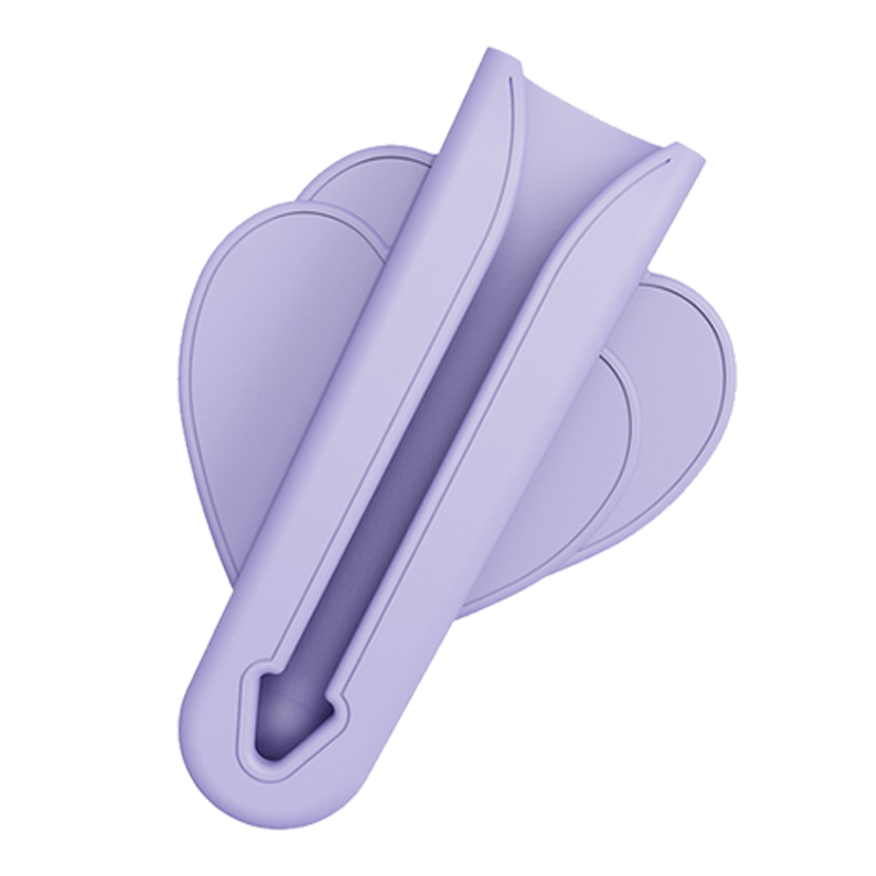 Heart-Shaped Silicone Lipstick Clip Phone Holder Sticker