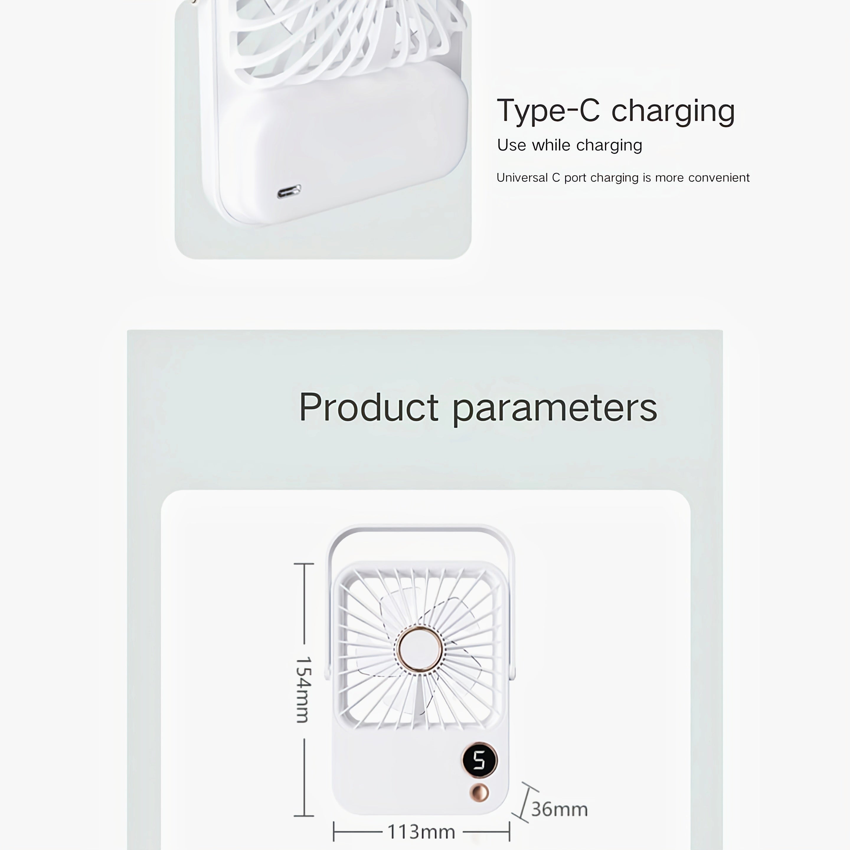 USB-Powered Desktop Fan