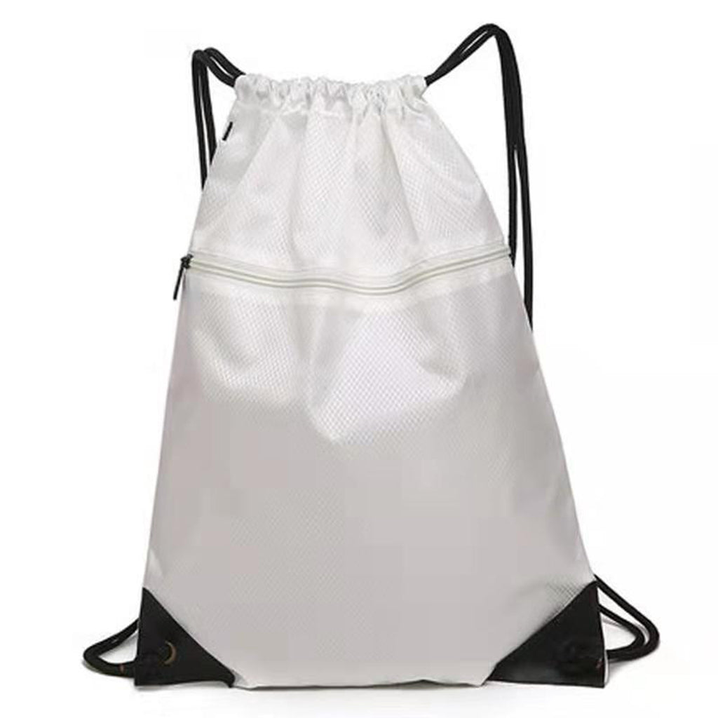 Drawstring Backpack with Front Zipper Pocket