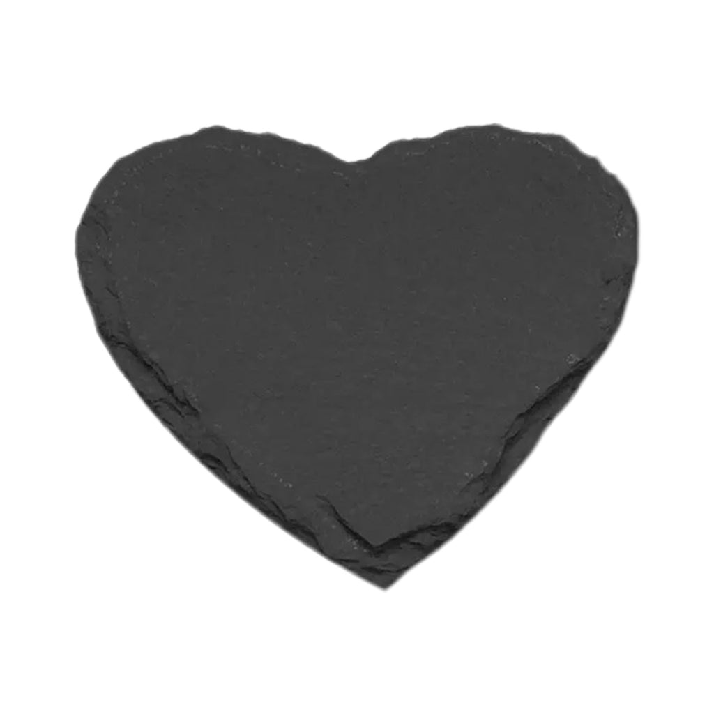 3.94" Heart - Shaped Slate Coaster