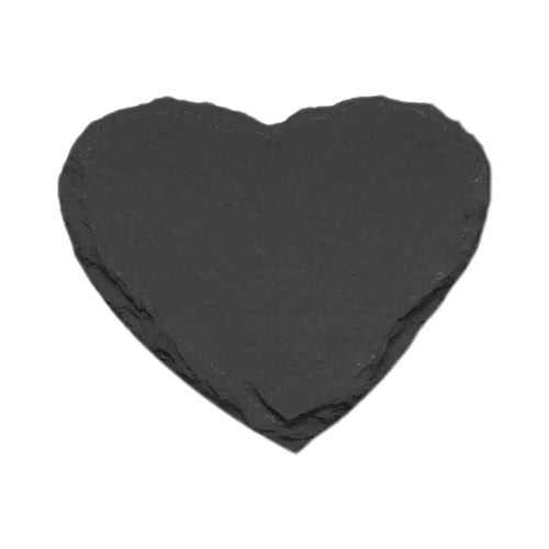 3.94" Heart - Shaped Slate Coaster