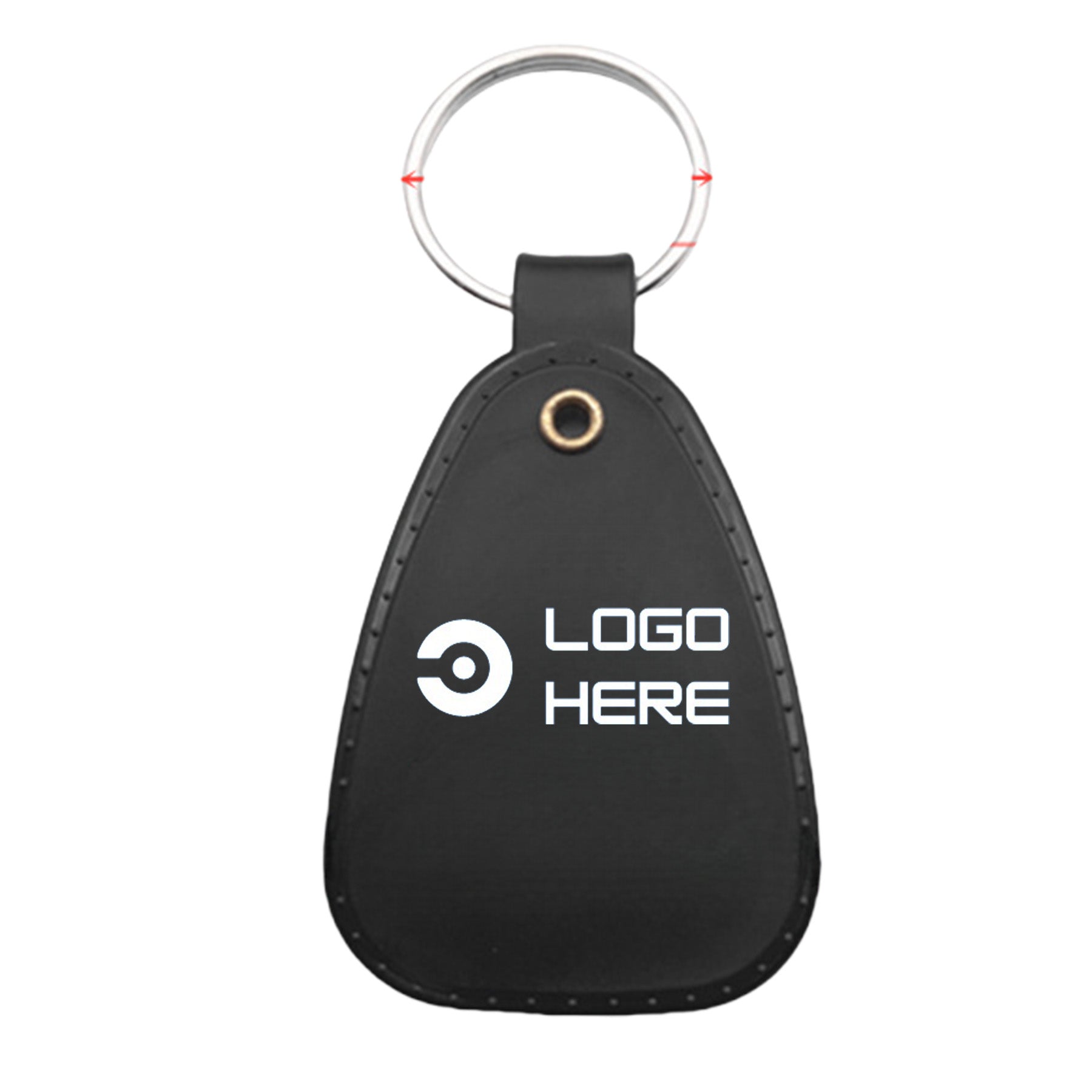 Black Leather Keychain