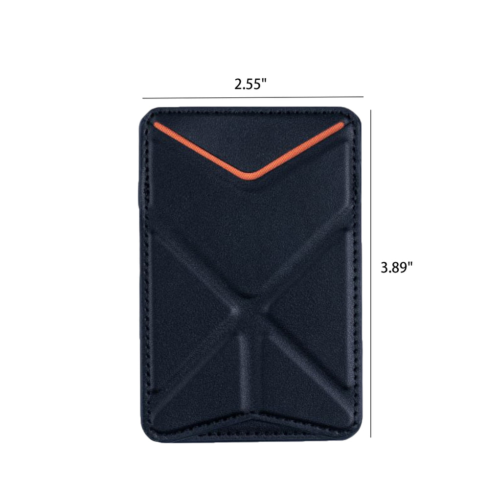Foldable Leather Magnetic Cardholder Stand