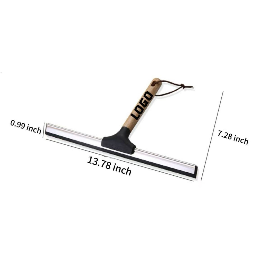 Wooden-Handled Glass Wiper
