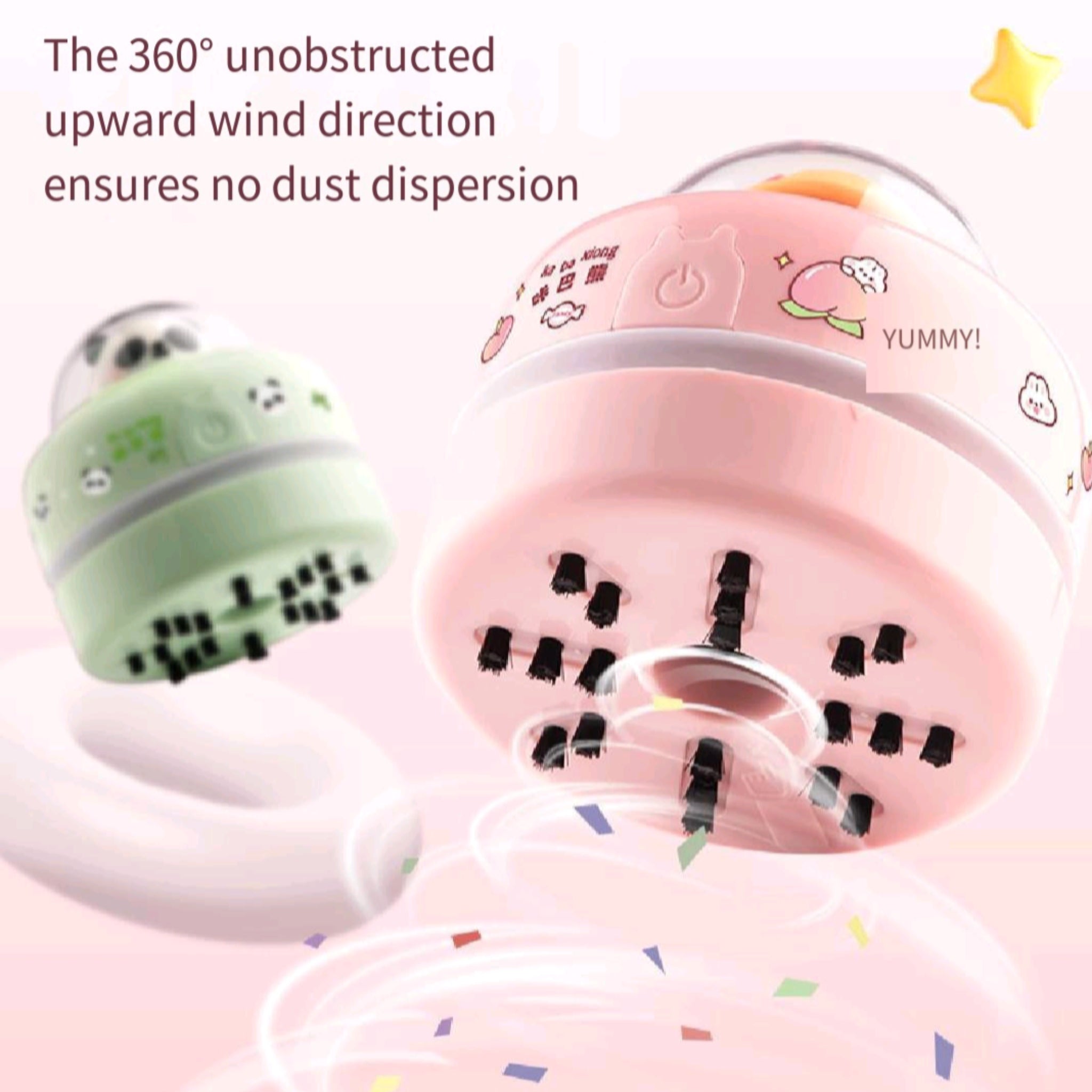 Cartoon Mini Vacuum Cleaner Safe Kids Desk Eraser Dust