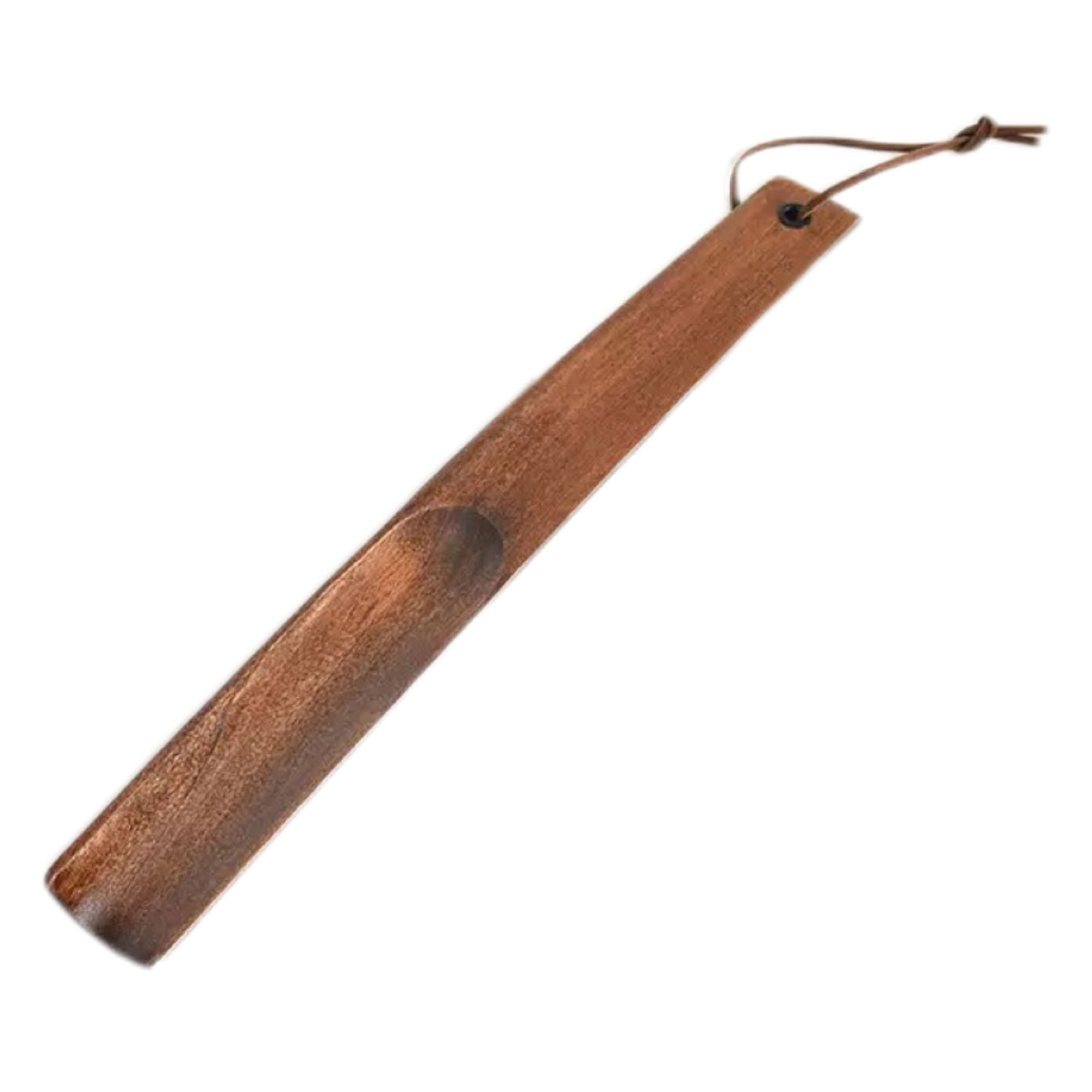 11.8" Handcrafted Beech Wood Long Handle Shoe Horn