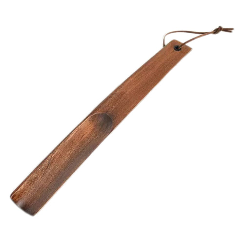 11.8" Handcrafted Beech Wood Long Handle Shoe Horn