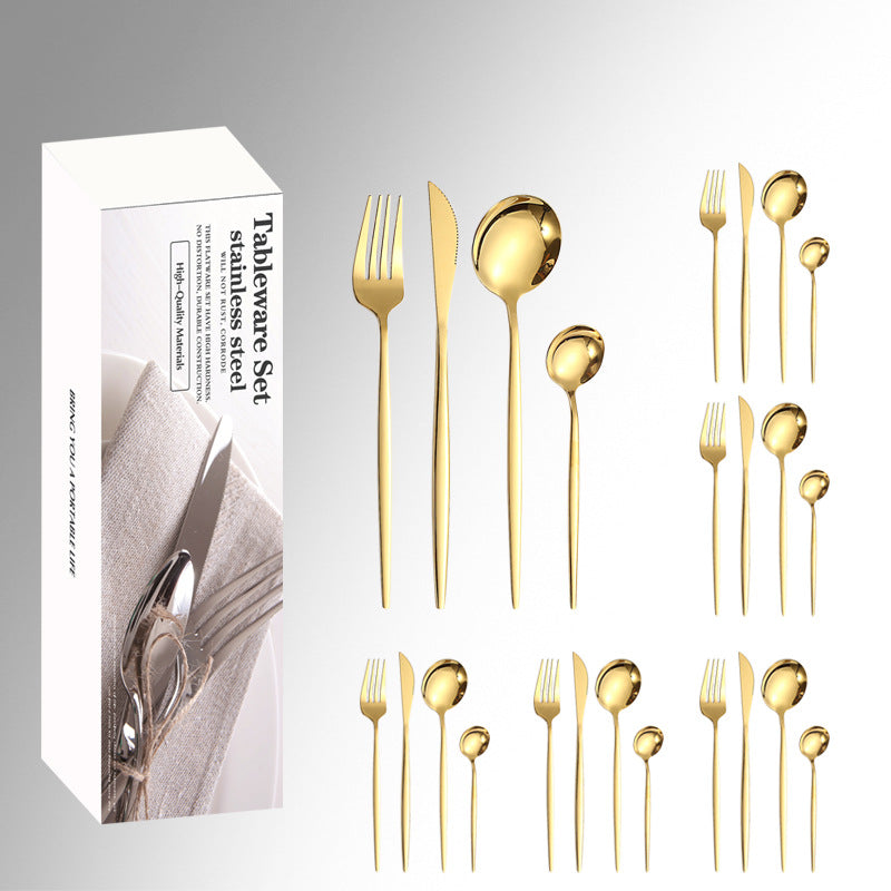 24 Pieces Stainless Steel Cutlery Set