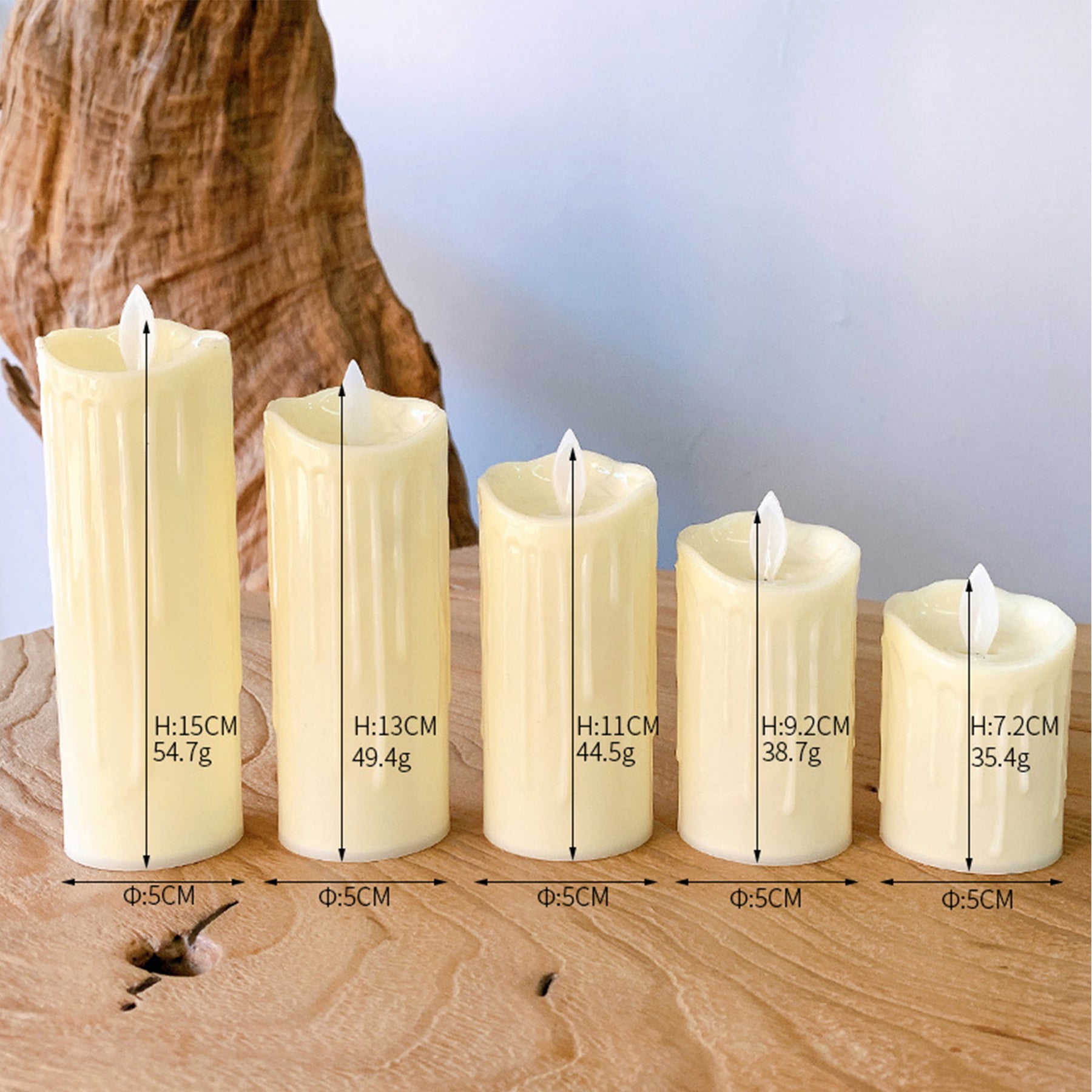 Flameless Swing LED Tea Lights Candles Battery Operated