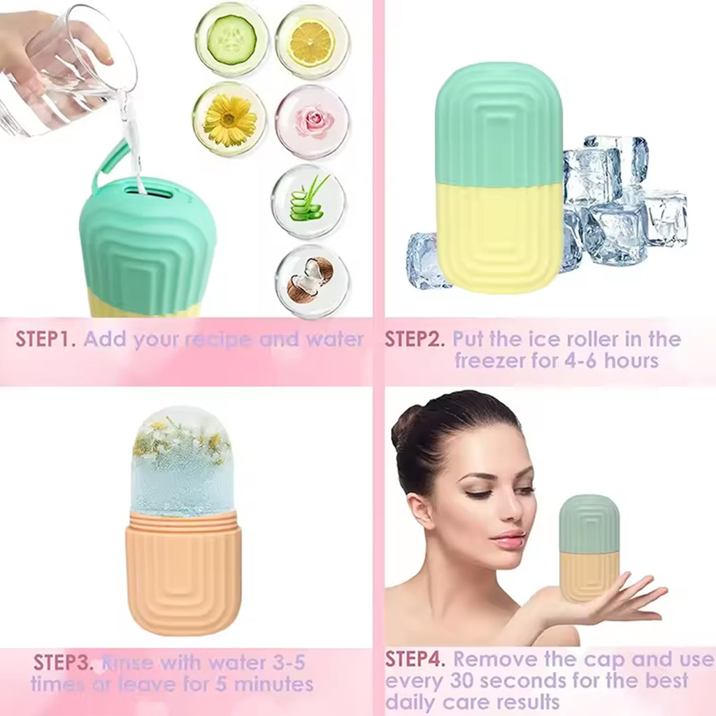Silicone Ice Face Roller Massager