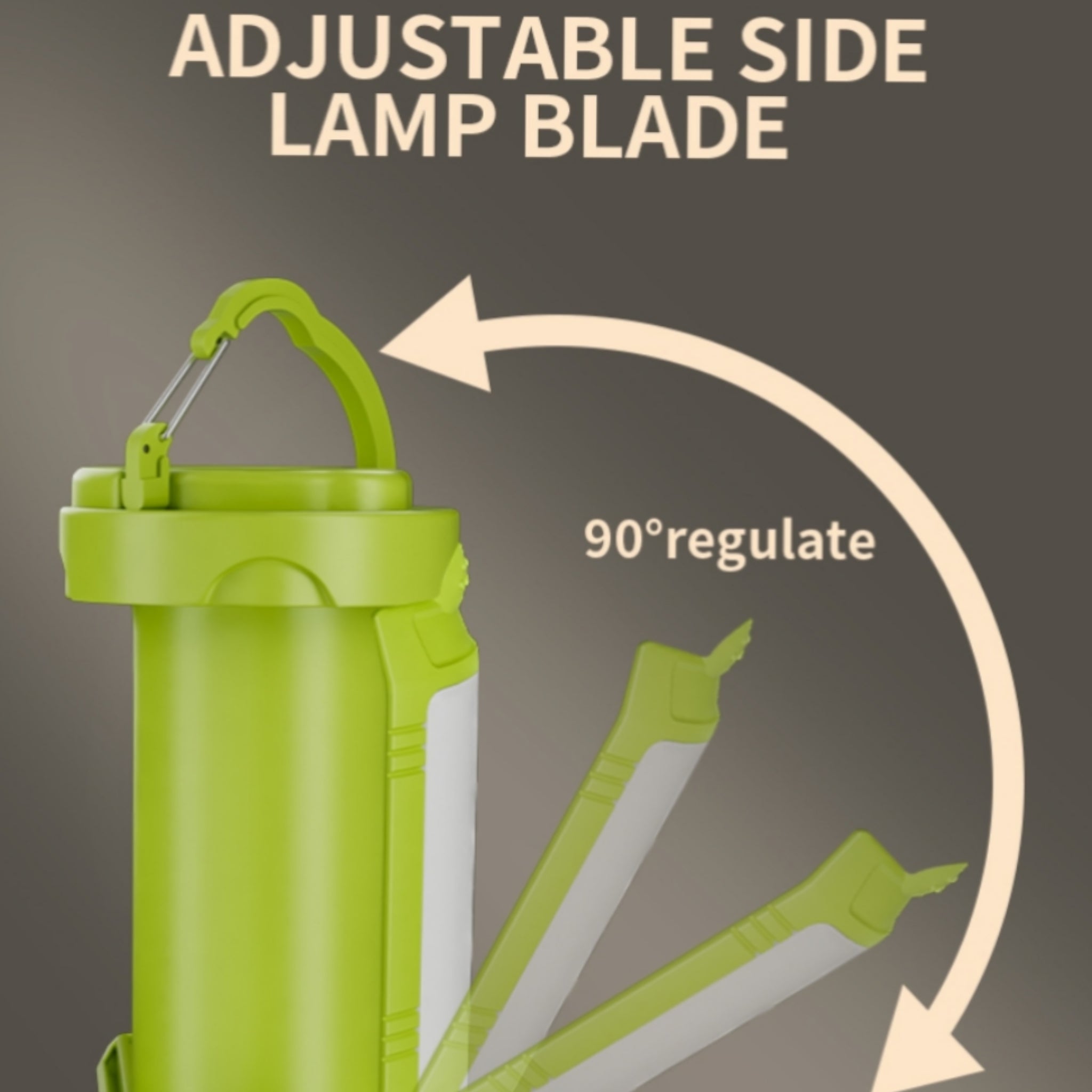 Foldable Camping Lantern 90° Waterproof Battery Display