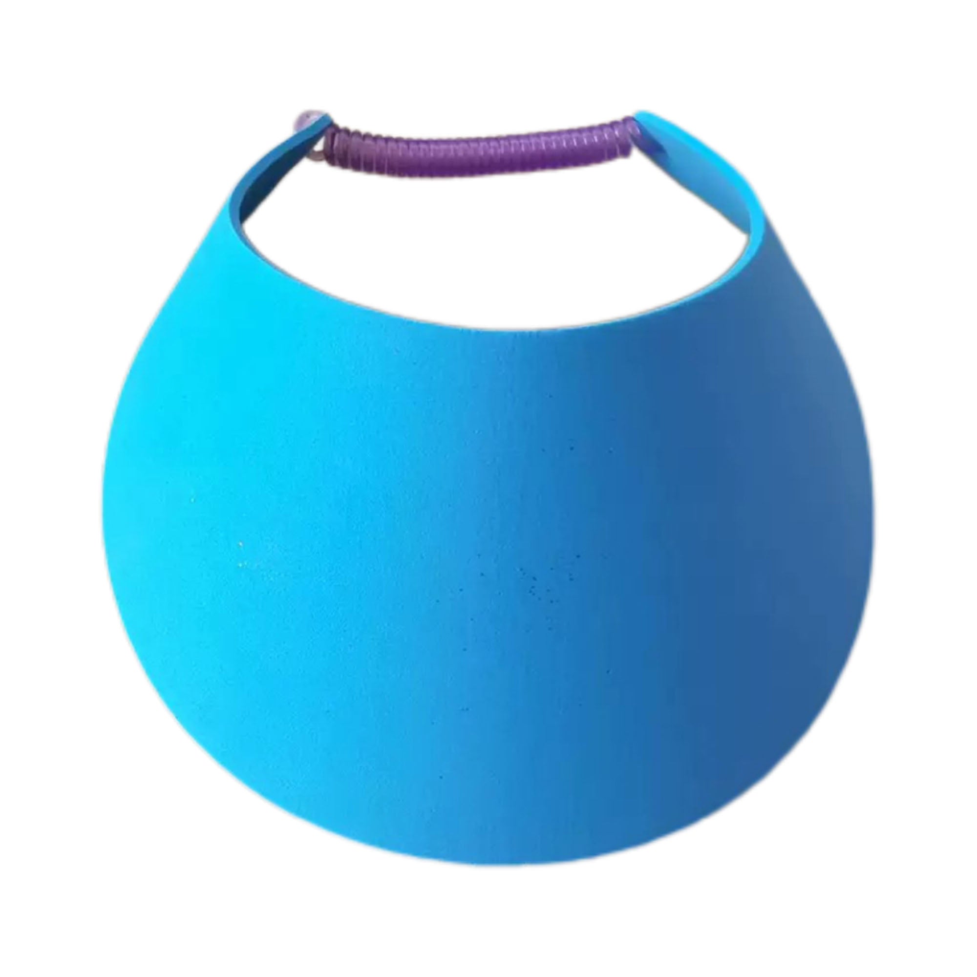 Sun Visor With Coiled Elastic Band