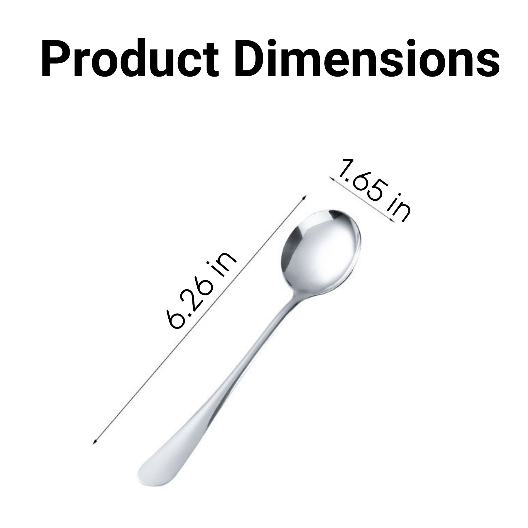 Thickened Stainless Steel Soup Spoon