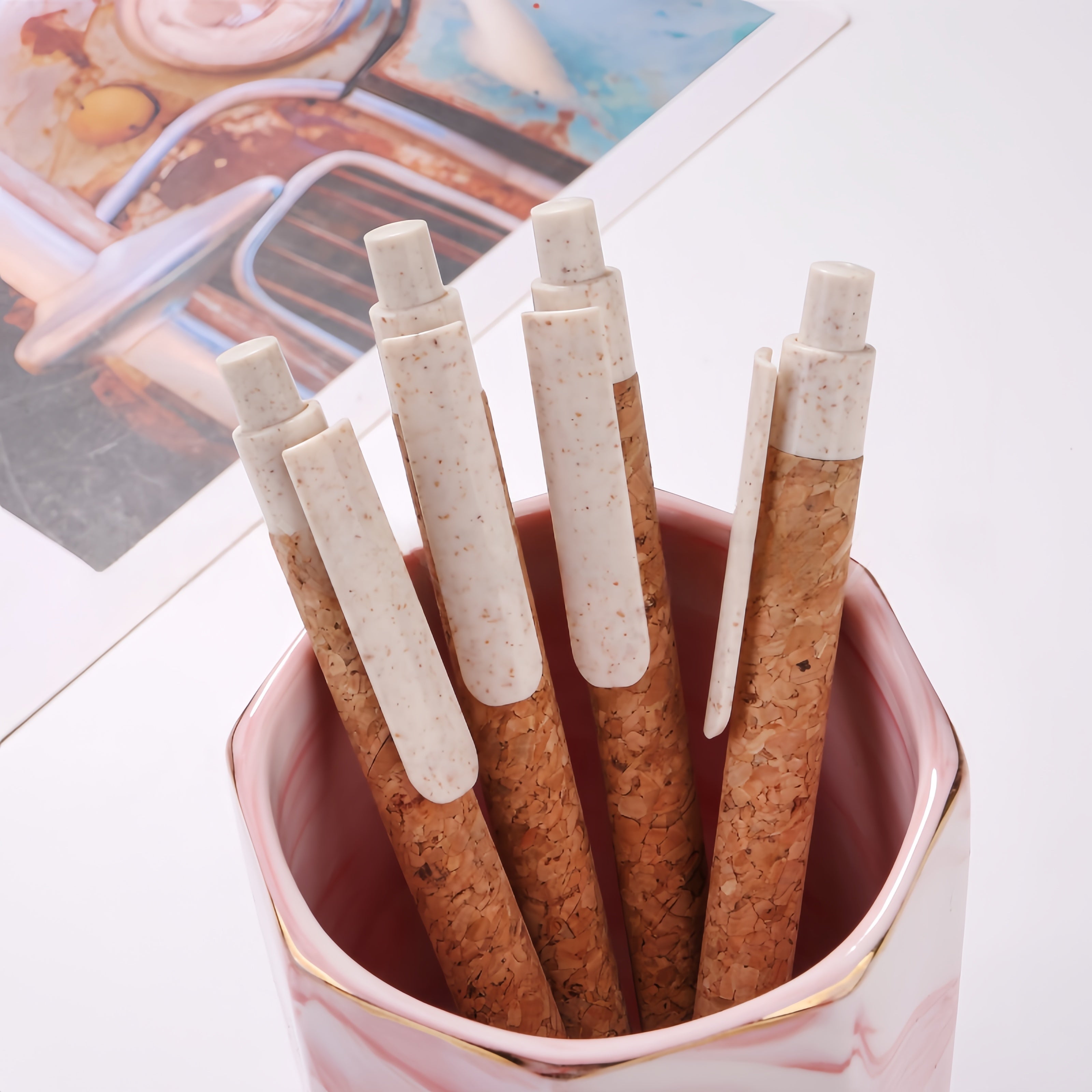 Recyclable Wheat Straw Ballpoint Pen