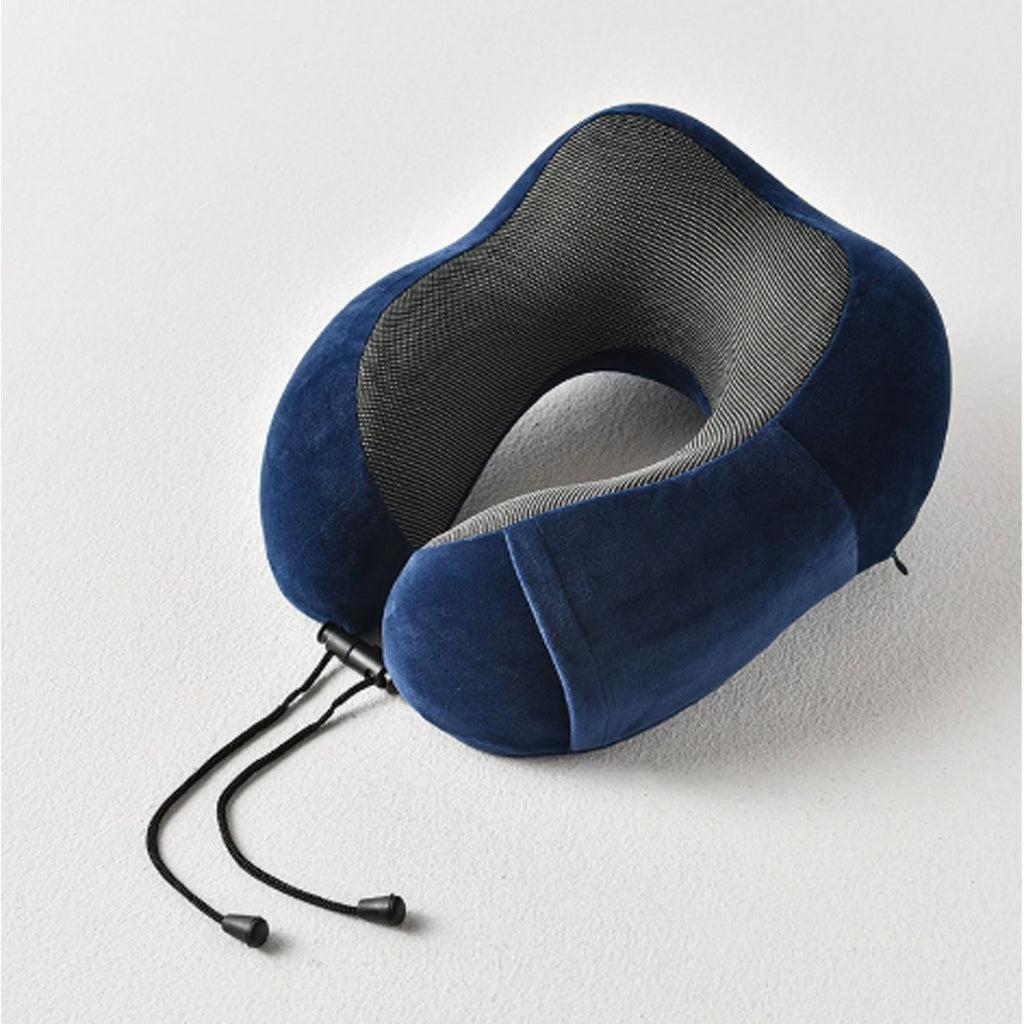 Memory Foam U-Neck Pillow, Ergonomic Travel Neck Support