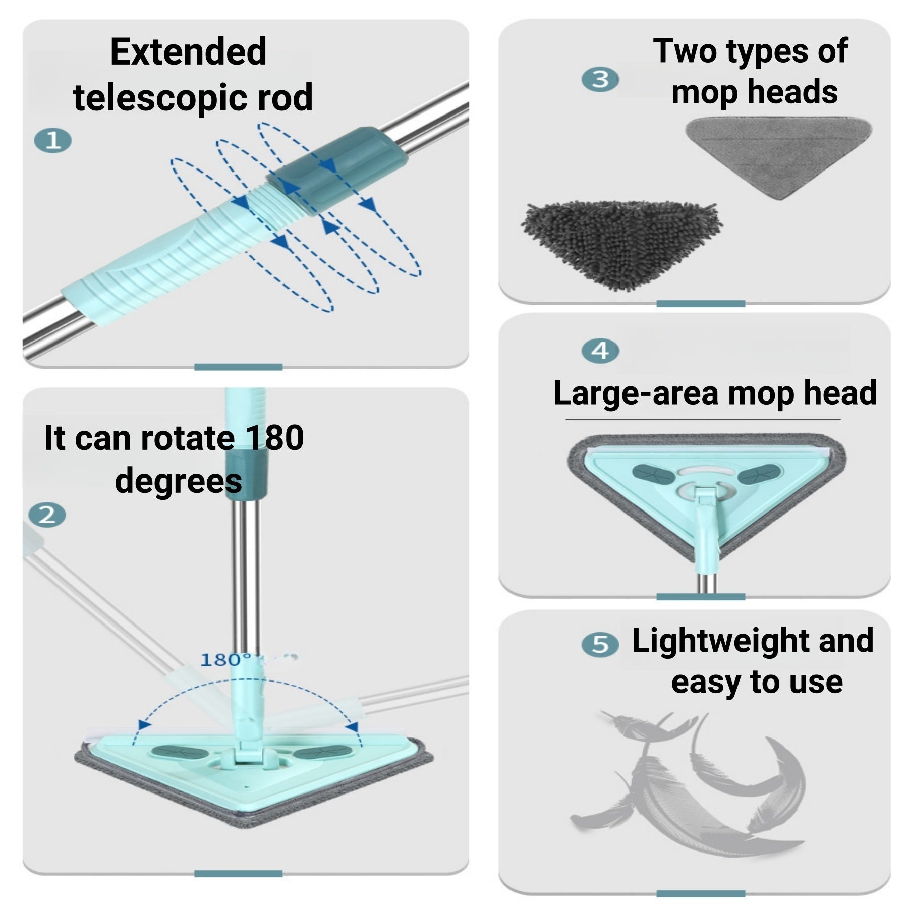 Hands-Free Window Cleaning Mop
