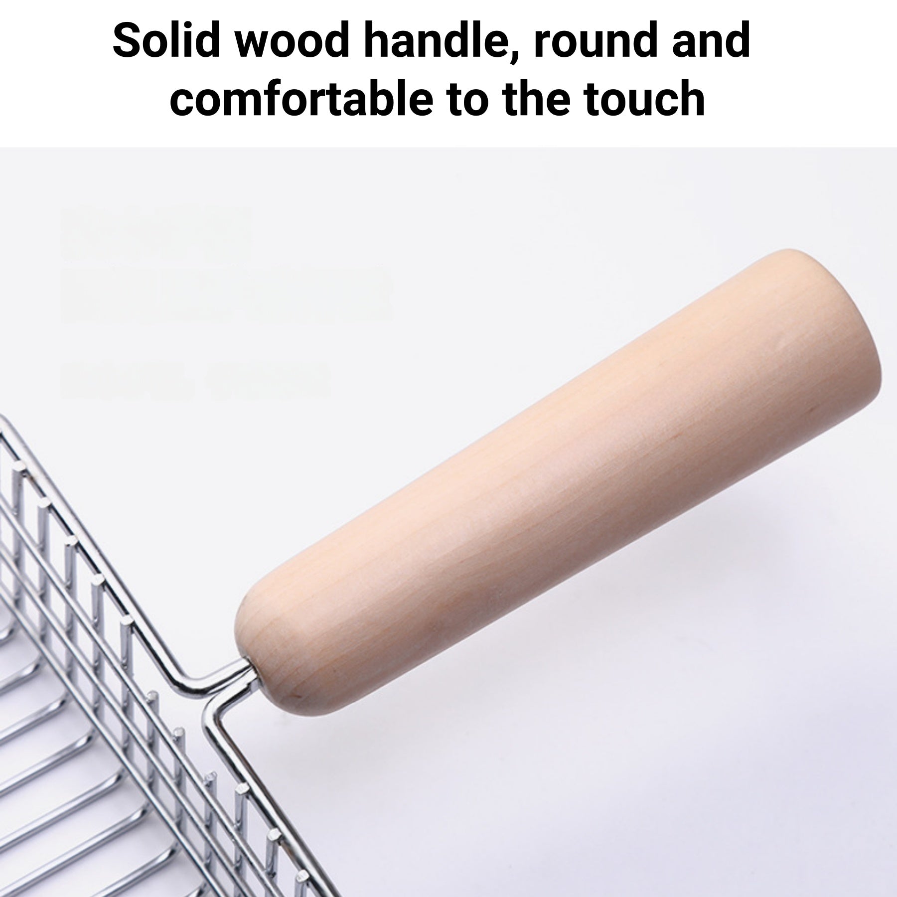 Solid Wood Cat Litter Scoop With Base