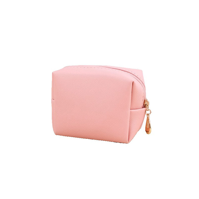 Leather Cosmetic Pouch Wash Bag