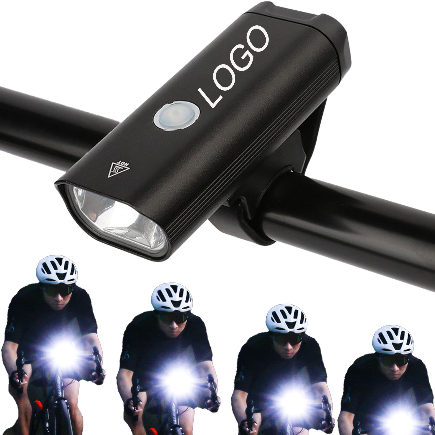1200Ma Aluminium Bike Light Headlight