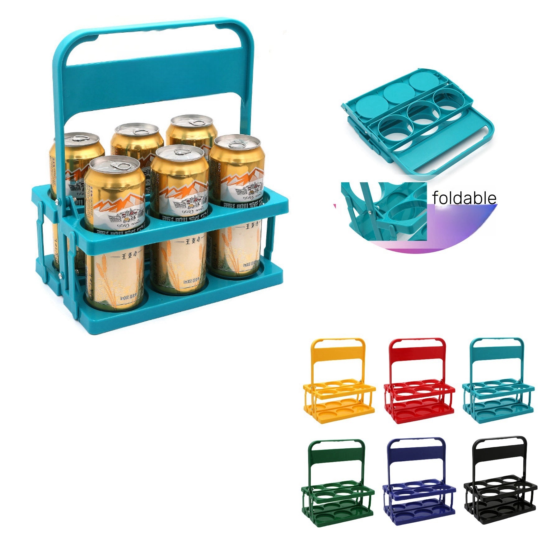 Foldable Beer Carrier Basket
