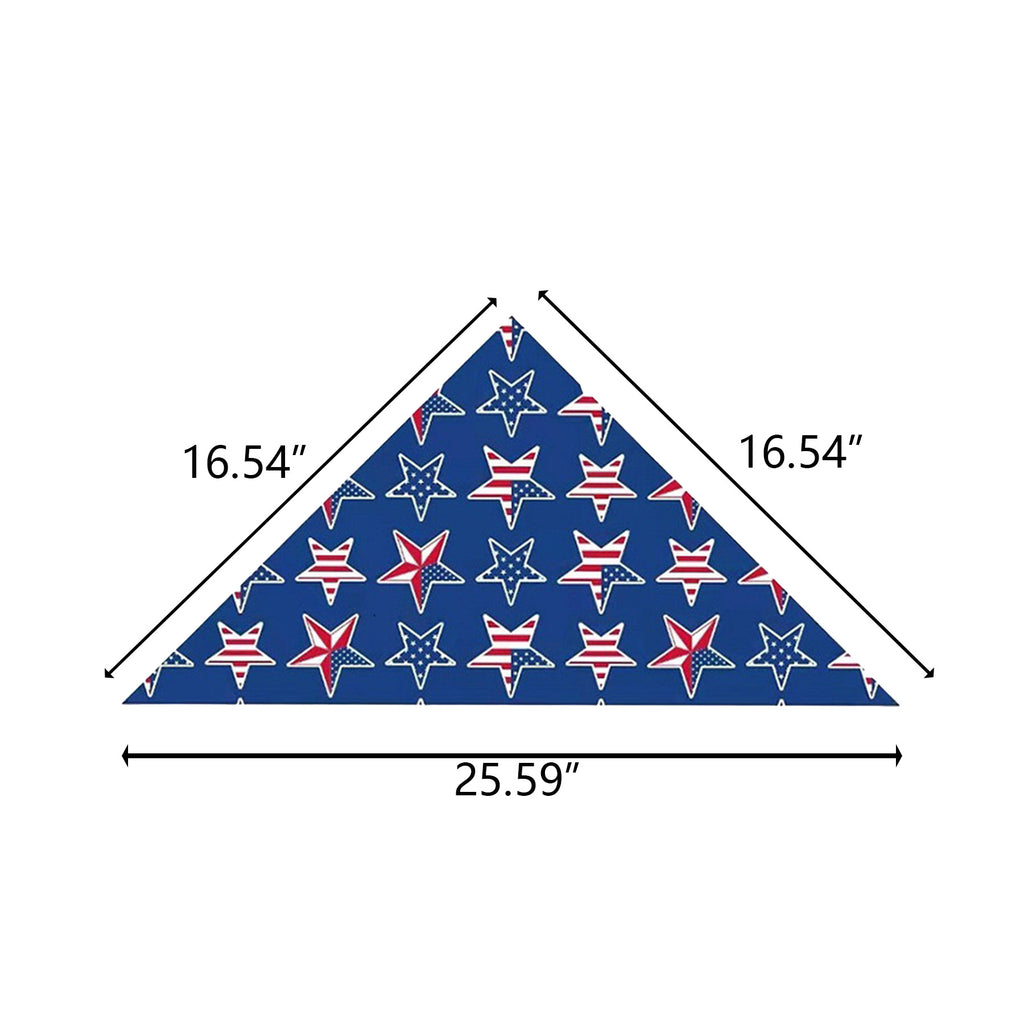 Independence Day Pet Dog Triangle Drool Towel