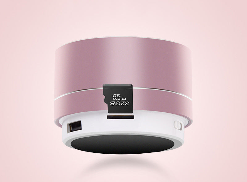Round Mini Metal Wireless Bluetooth Speaker