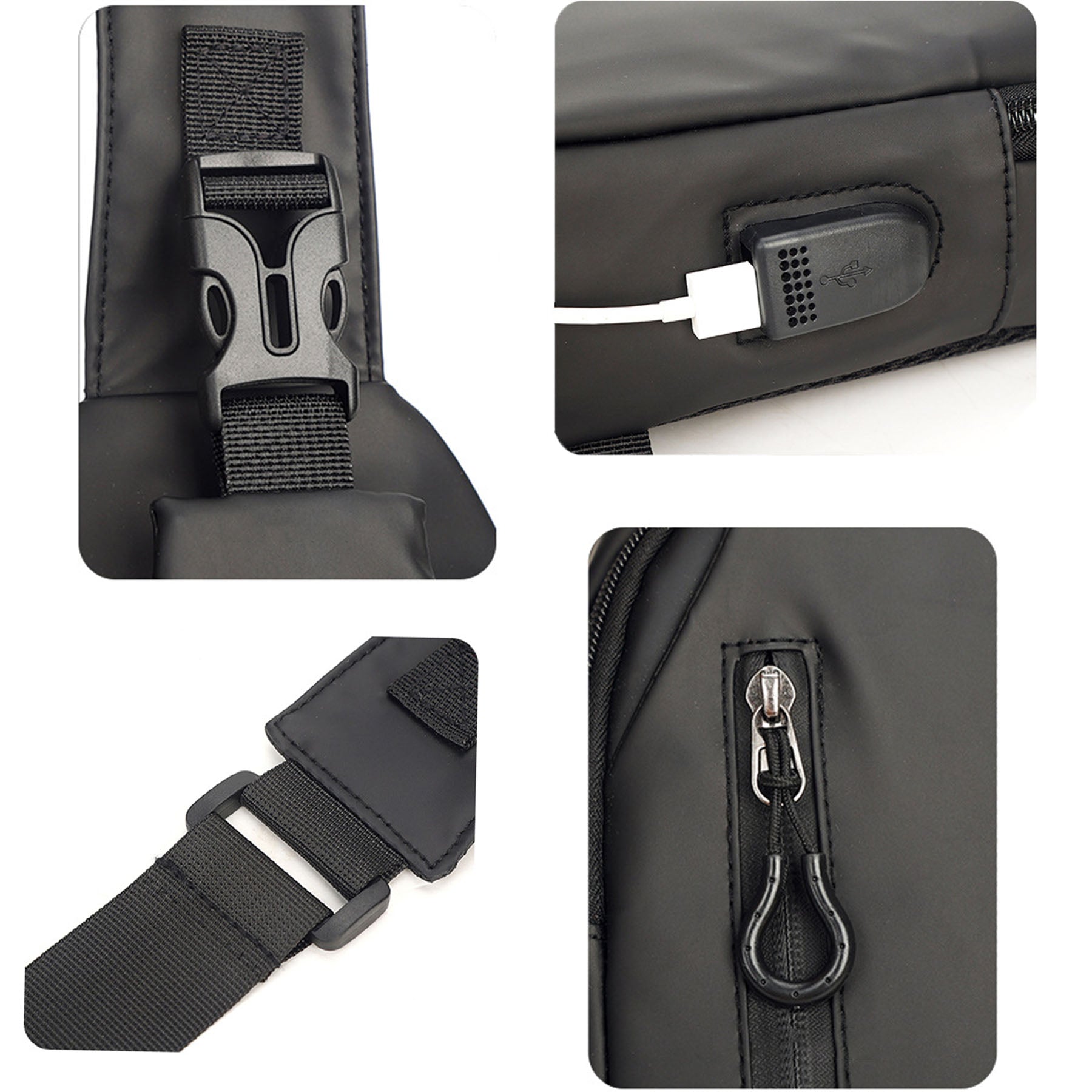 Outdoor Large Capacity Men'S Chest Crossbody Bag