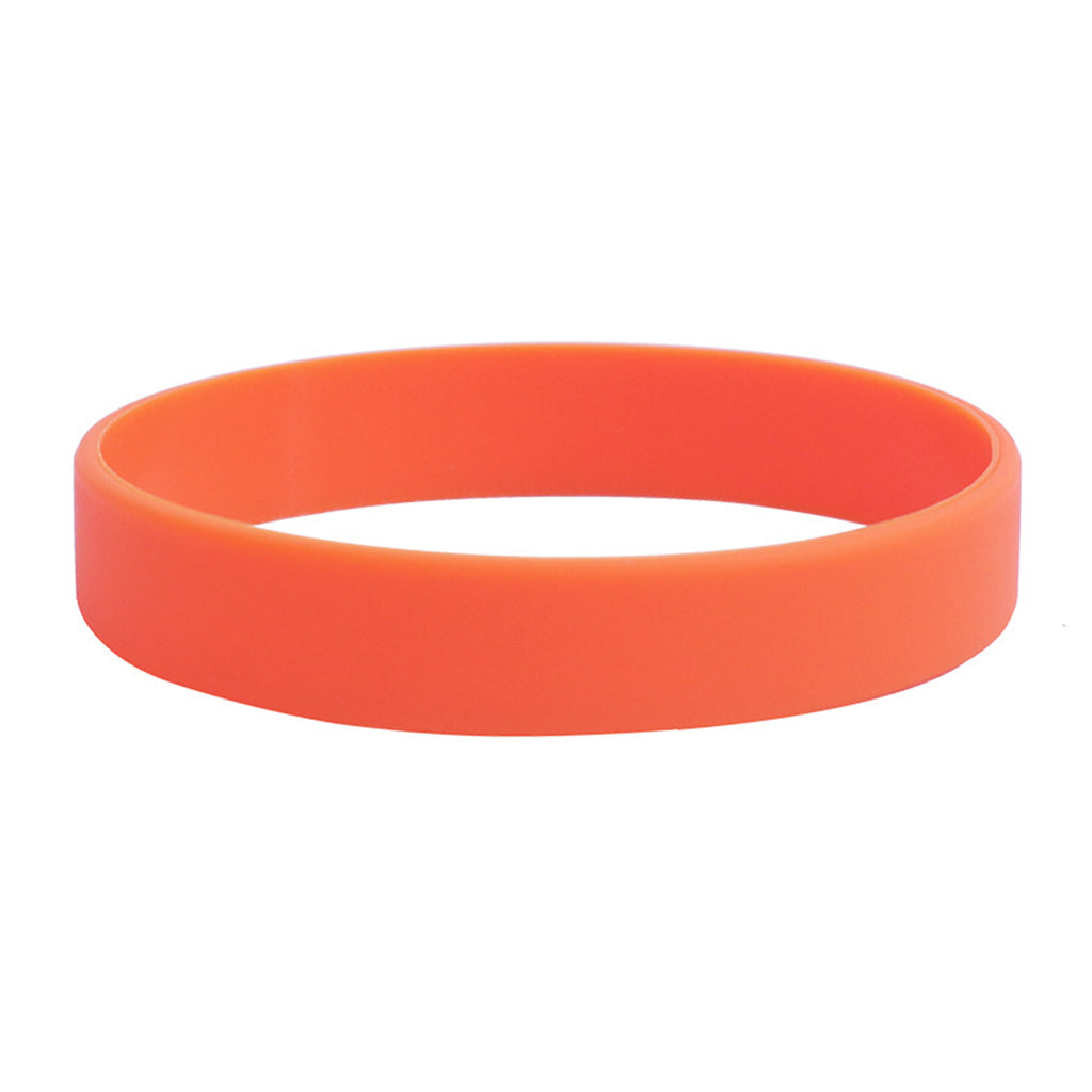Simple Style Solid Color Silicone Bracelet