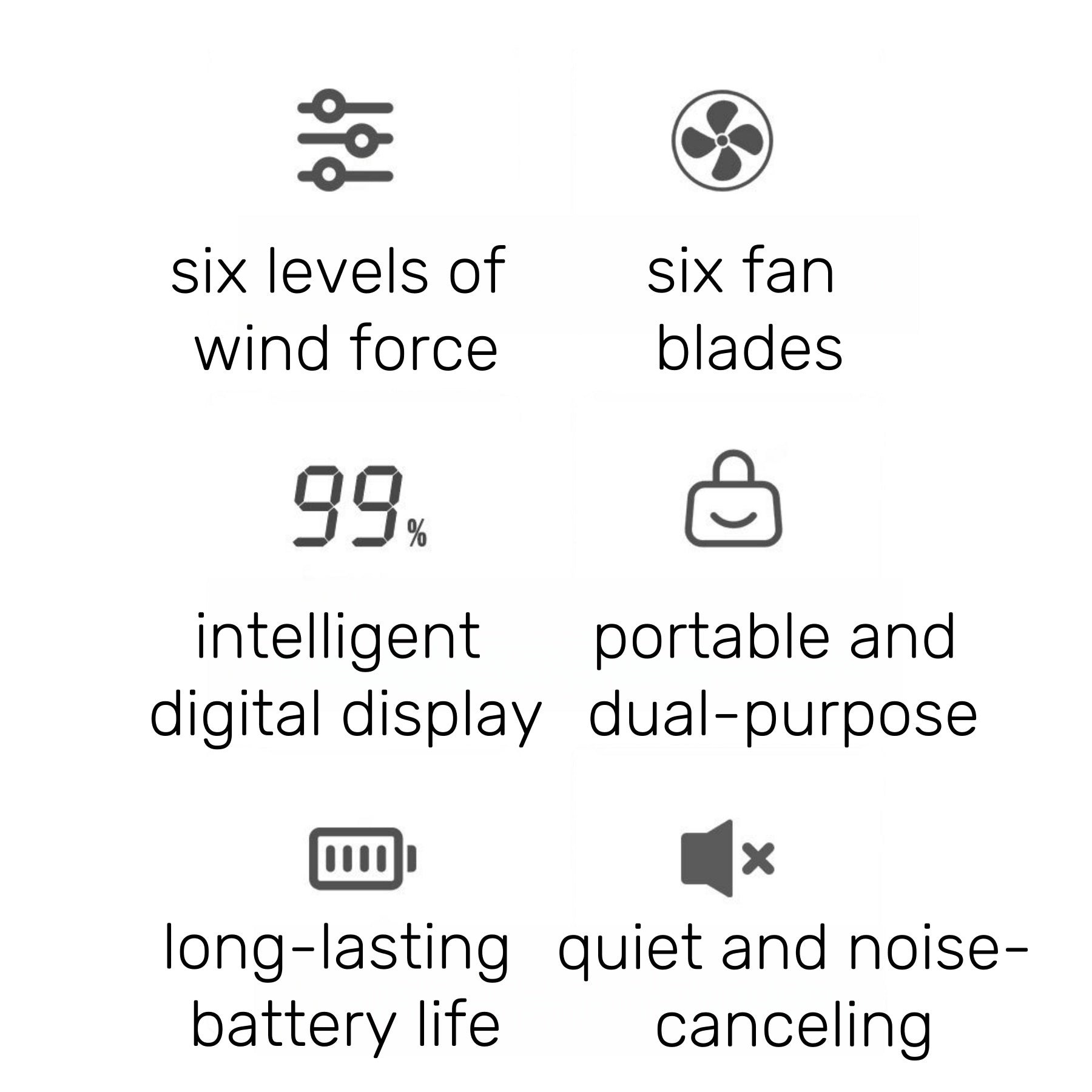 Powerful Handheld Fan