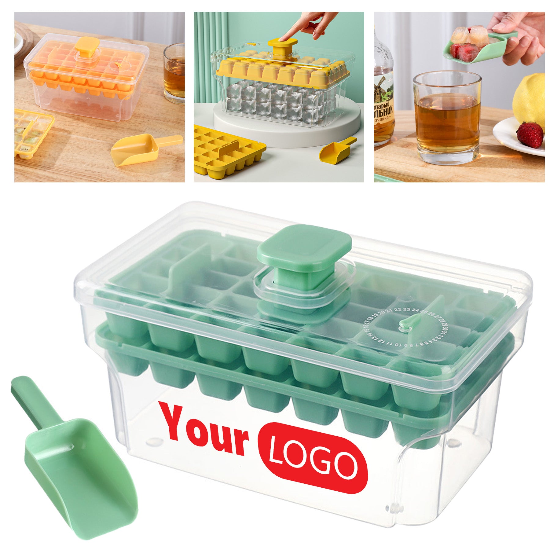 68 Grid Ice Cube Tray Mold