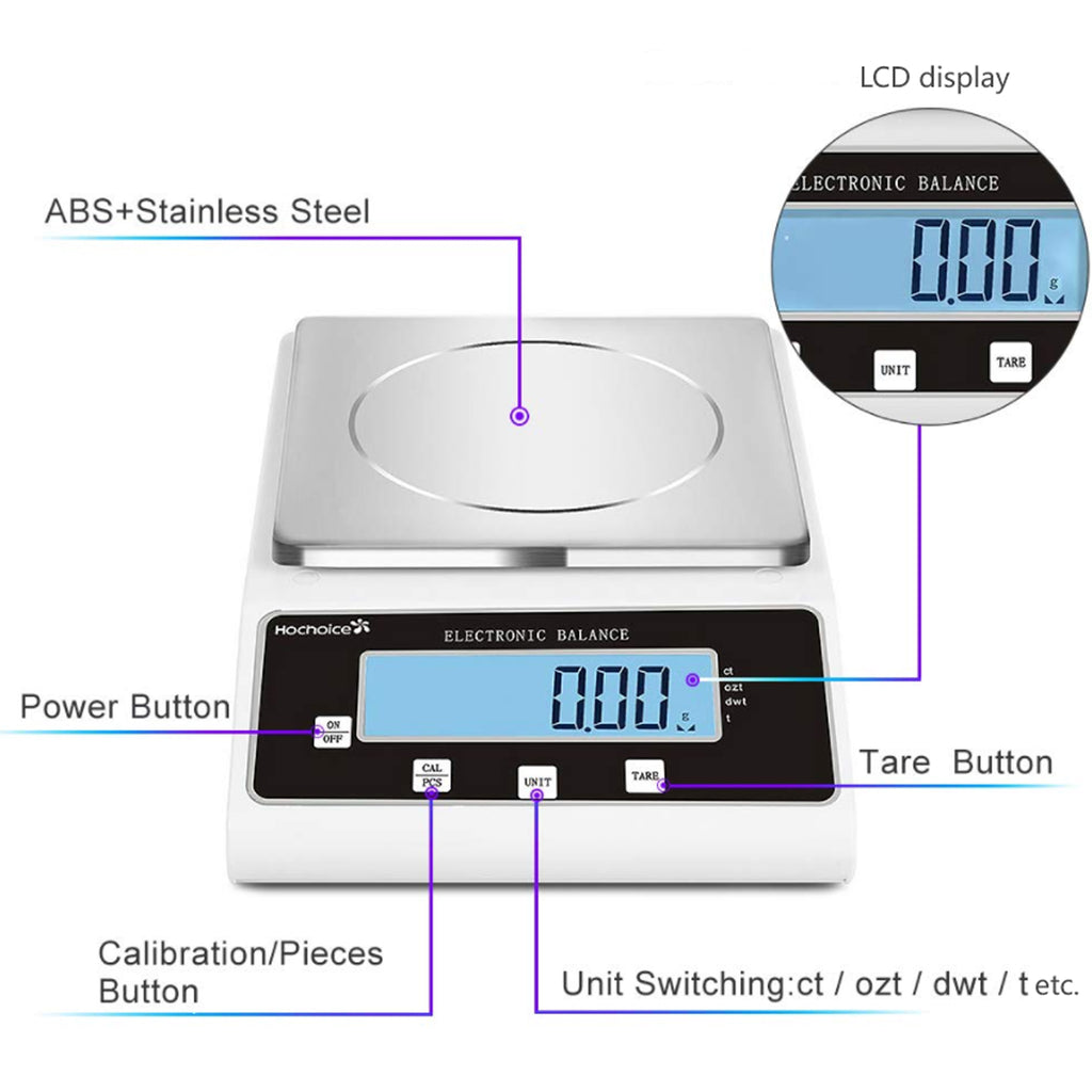 3000G/0.01G Jewelry Precision Counting Scales