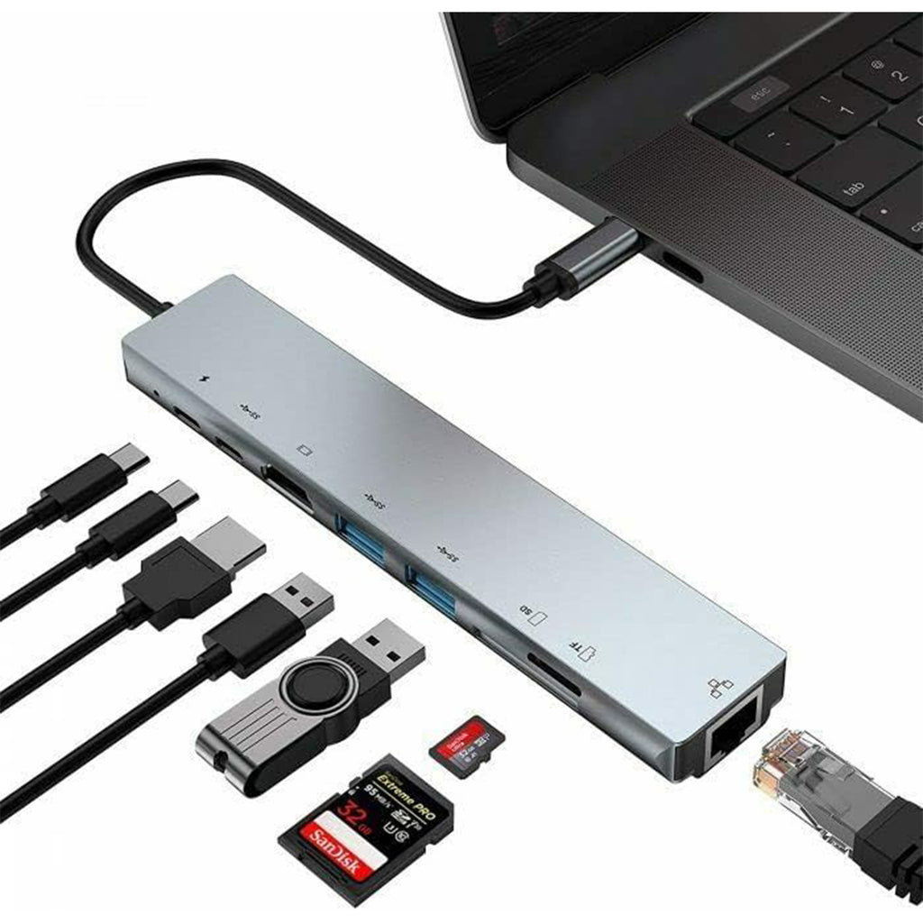Ultimate 8 In 1 Usb-C Hub
