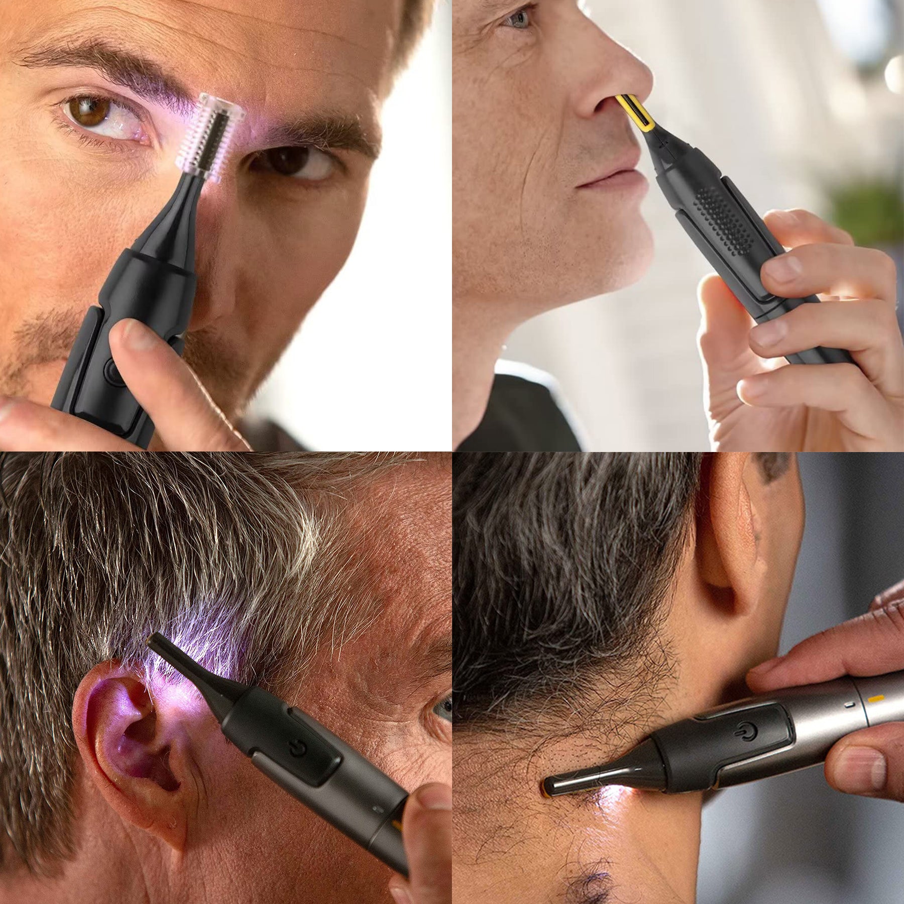 Portable Multifunctional Electric Nose Hair Trimmer With Led