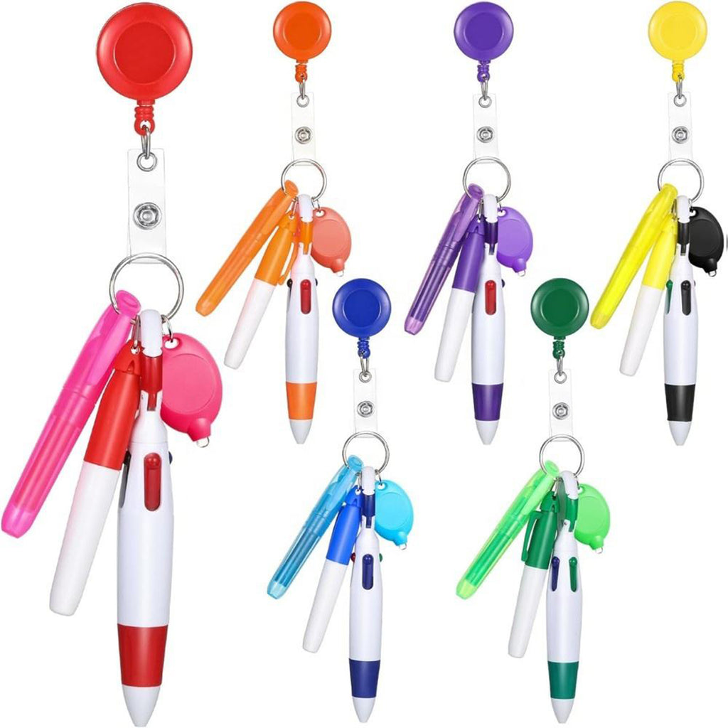 Retractable 4 in 1 Ballpoint Pens