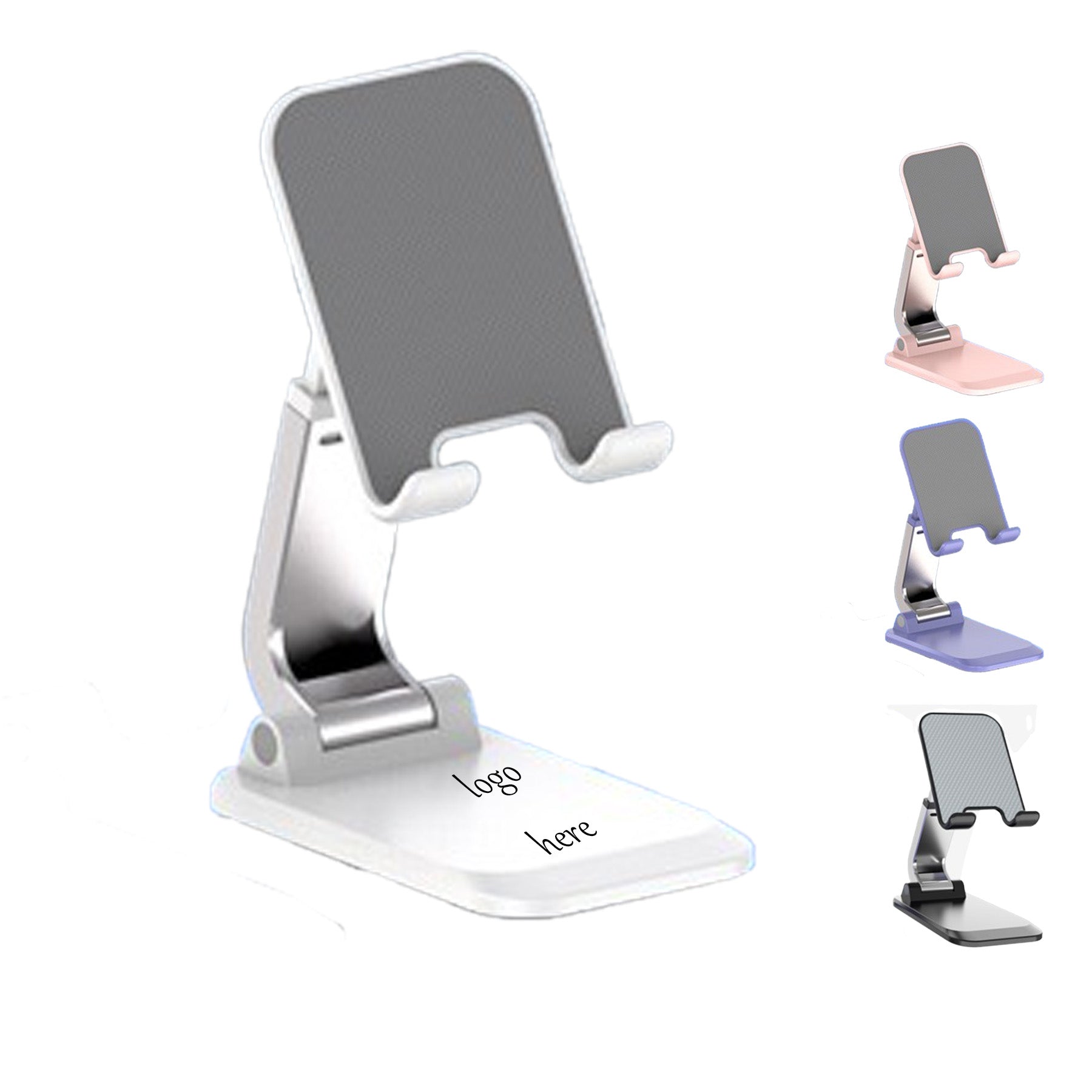 Solid Color Phone Stand With Silicone Pad