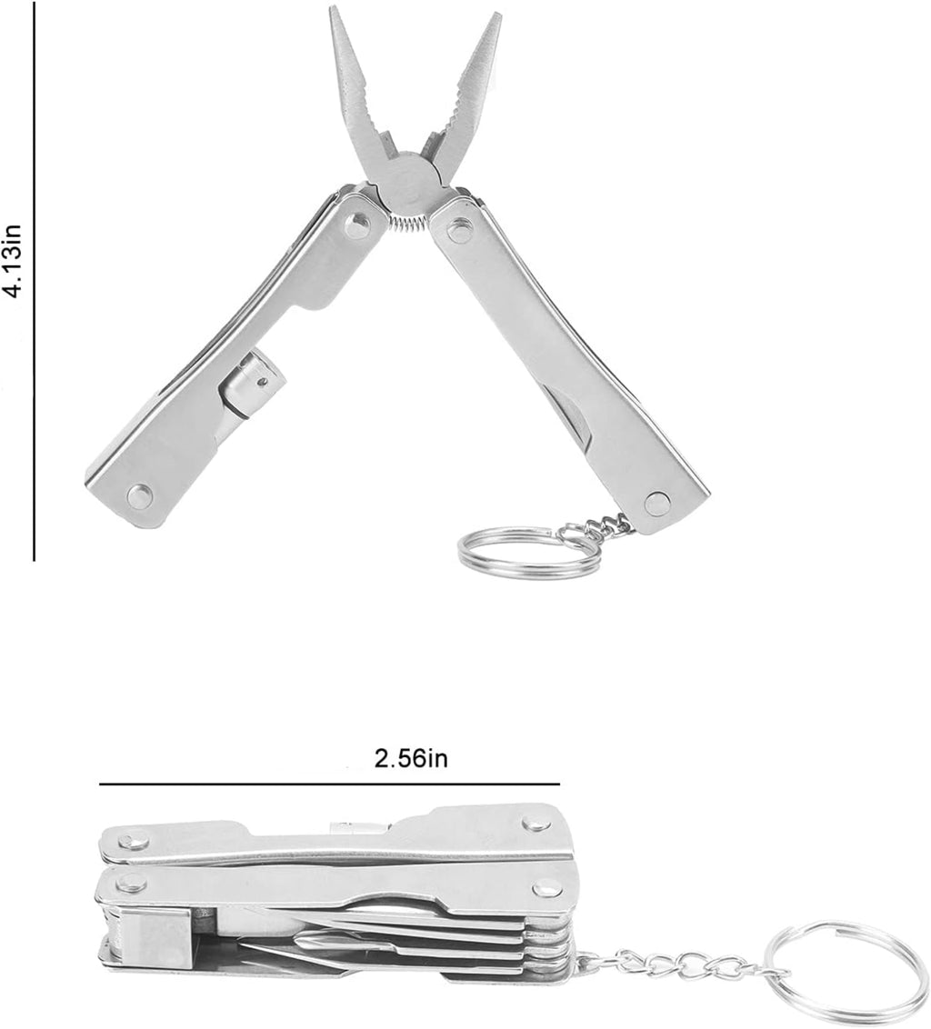 Multi-Tool Pliers W/ Light And Key Chain