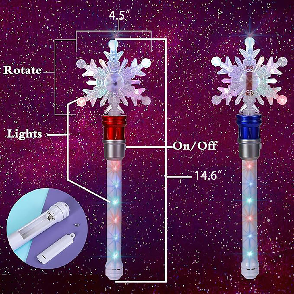 Light Up Frozen Snowflake Wand