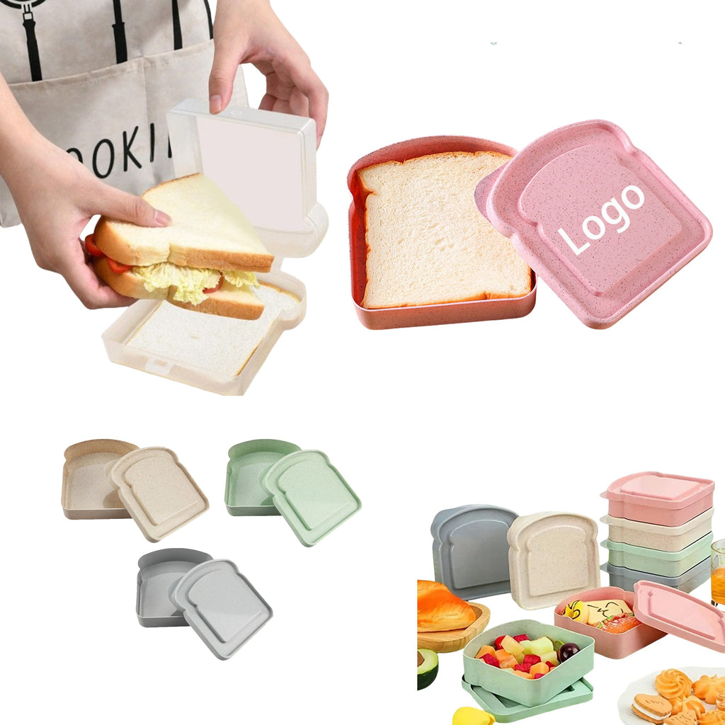 Eco-Friendly Wheat Straw Portable Sandwich Box